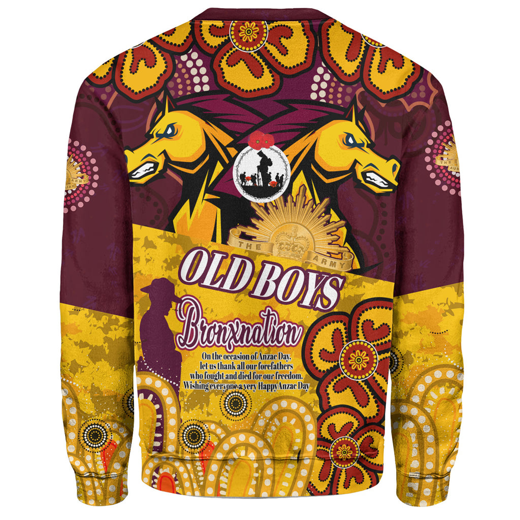 Australia Brisbane Anzac Day Custom Sweatshirt - Old Boys Bronxnation Sweatshirt - Vibe Hoodie Shop