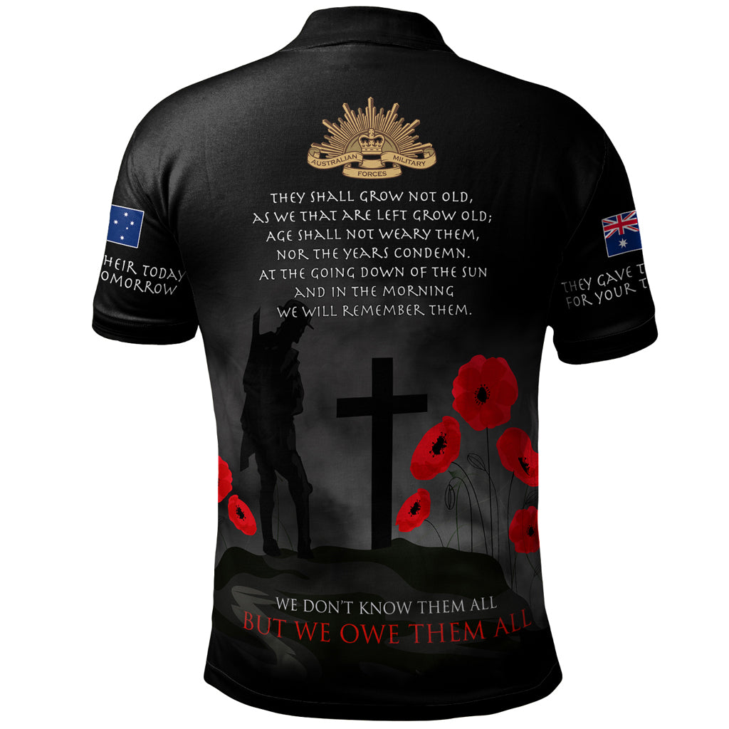 Australia Anzac Polo Shirt - Australia Remember Ver2 - Vibe Hoodie Shop