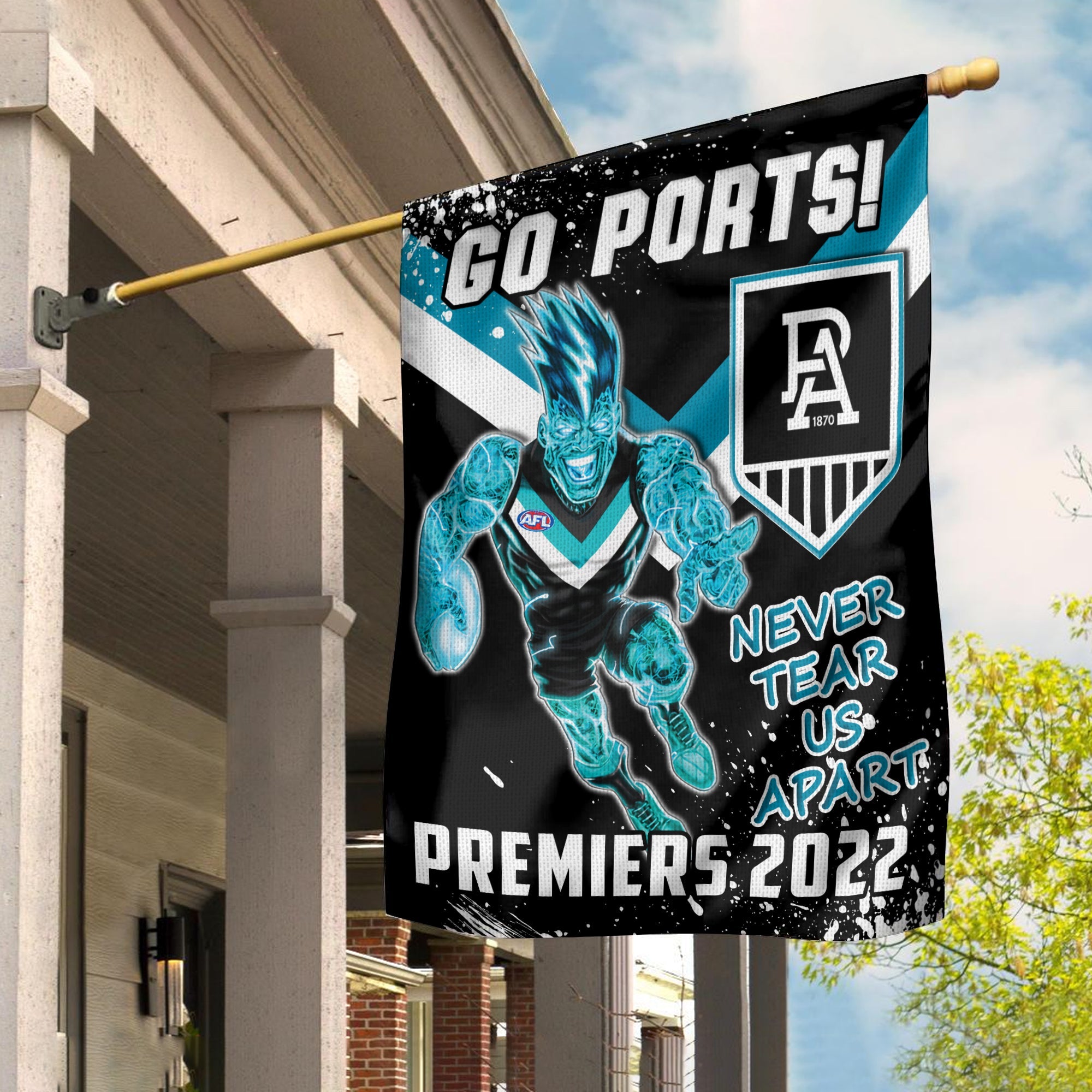 Port Adelaide Football Flag Premiers 2022 Aboriginal Art Go Ports - Vibe Hoodie Shop