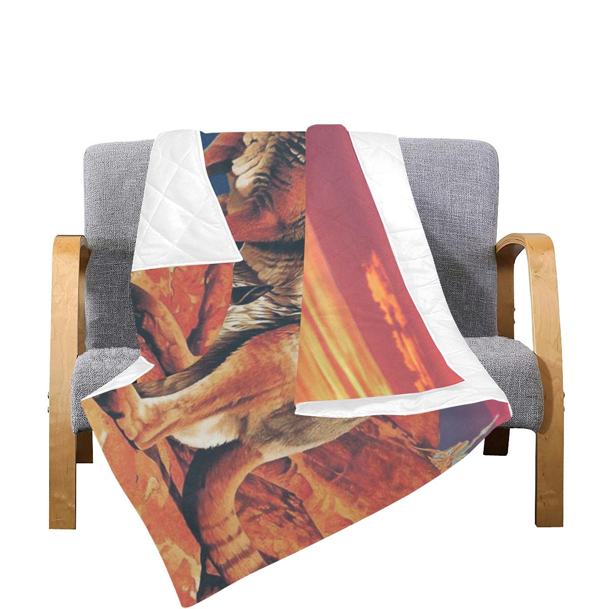 Quilt - Kangaroo Quilt Family Sunset - Vibe Hoodie Shop