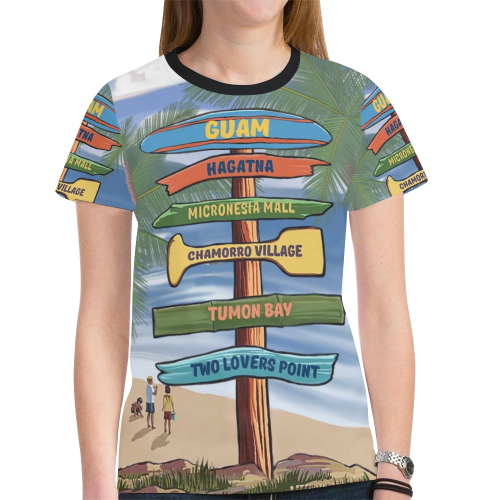 Let's Travel To Guam - Guam All Over Print T shirt - Vibe Hoodie Shop