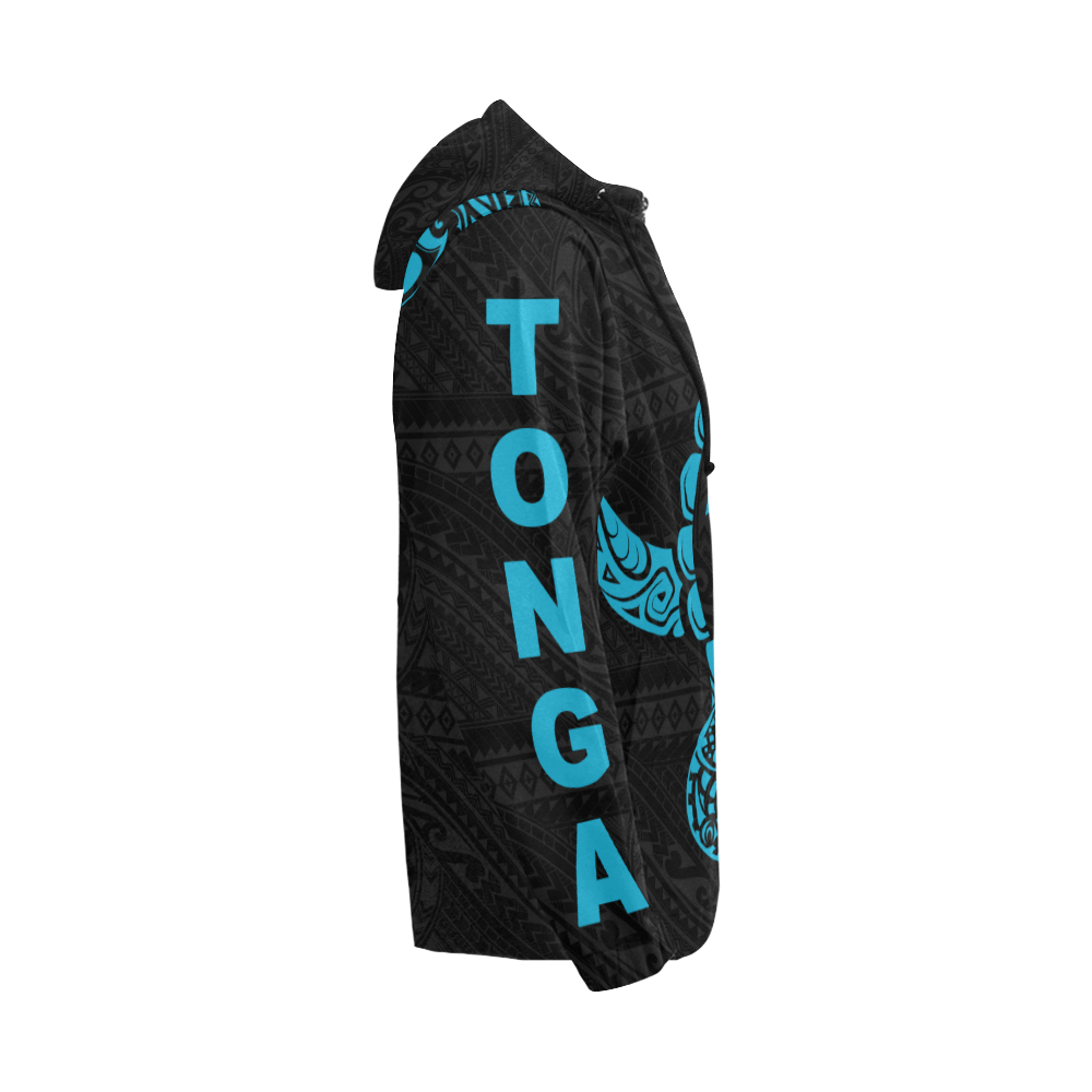 Hoodie Tonga - Turtle Coat Of Arms Polynesian Pattern - Vibe Hoodie Shop