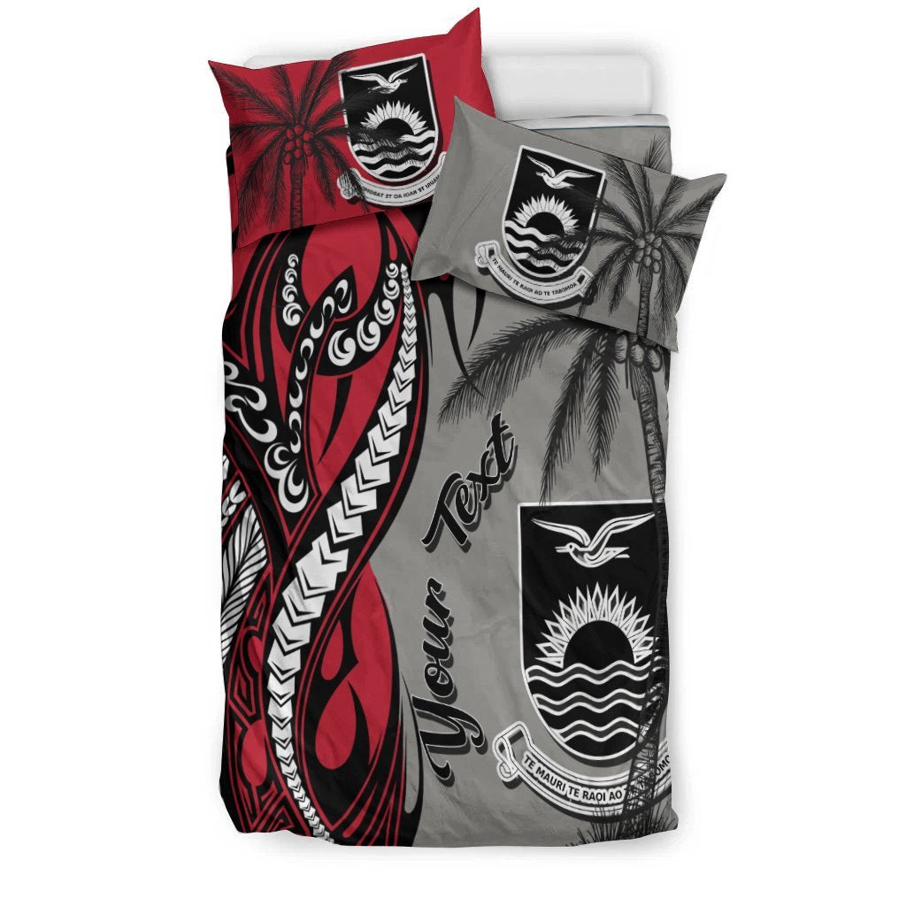 Kiribati Custom Personalized Bedding Set - Classical Coconut Tree - Vibe Hoodie Shop
