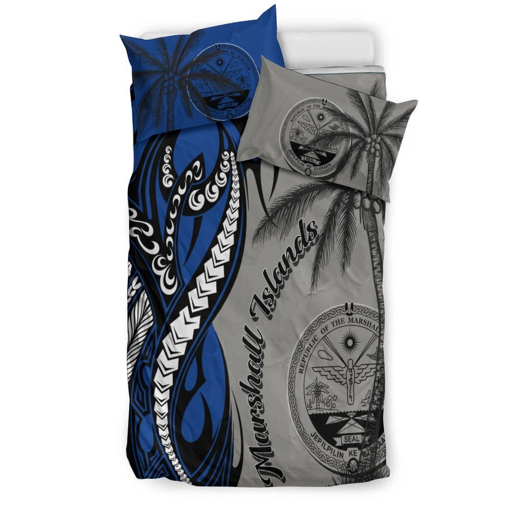 Marshall Islands Bedding Set - Classical Coconut Tree - Vibe Hoodie Shop