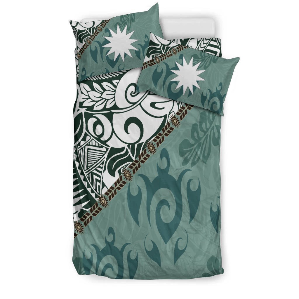 Nauru Bedding Set - Leaves And Turtles - Vibe Hoodie Shop