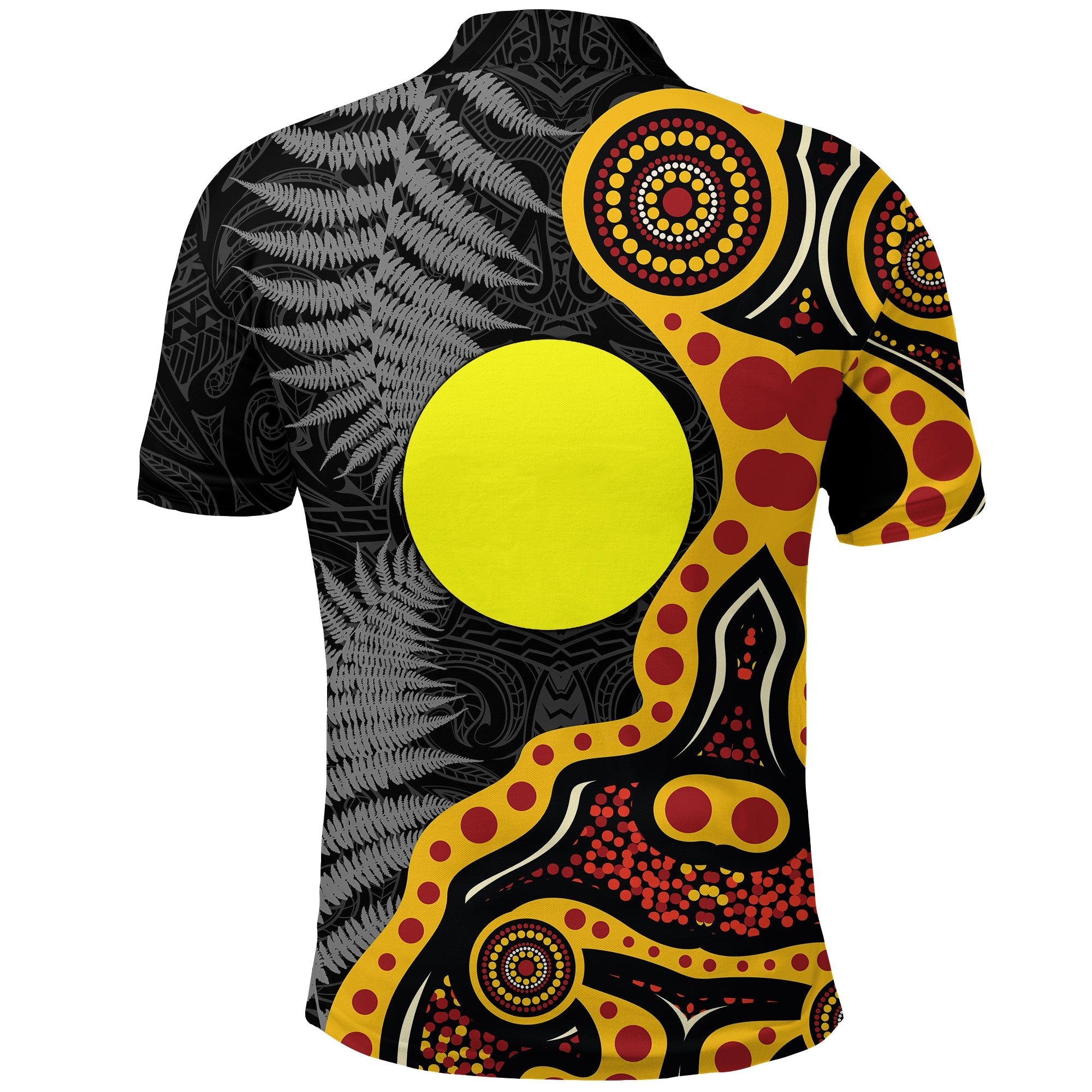 New Zealand Maori Combine Australia Aboriginal Polo Shirt - - Vibe Hoodie Shop