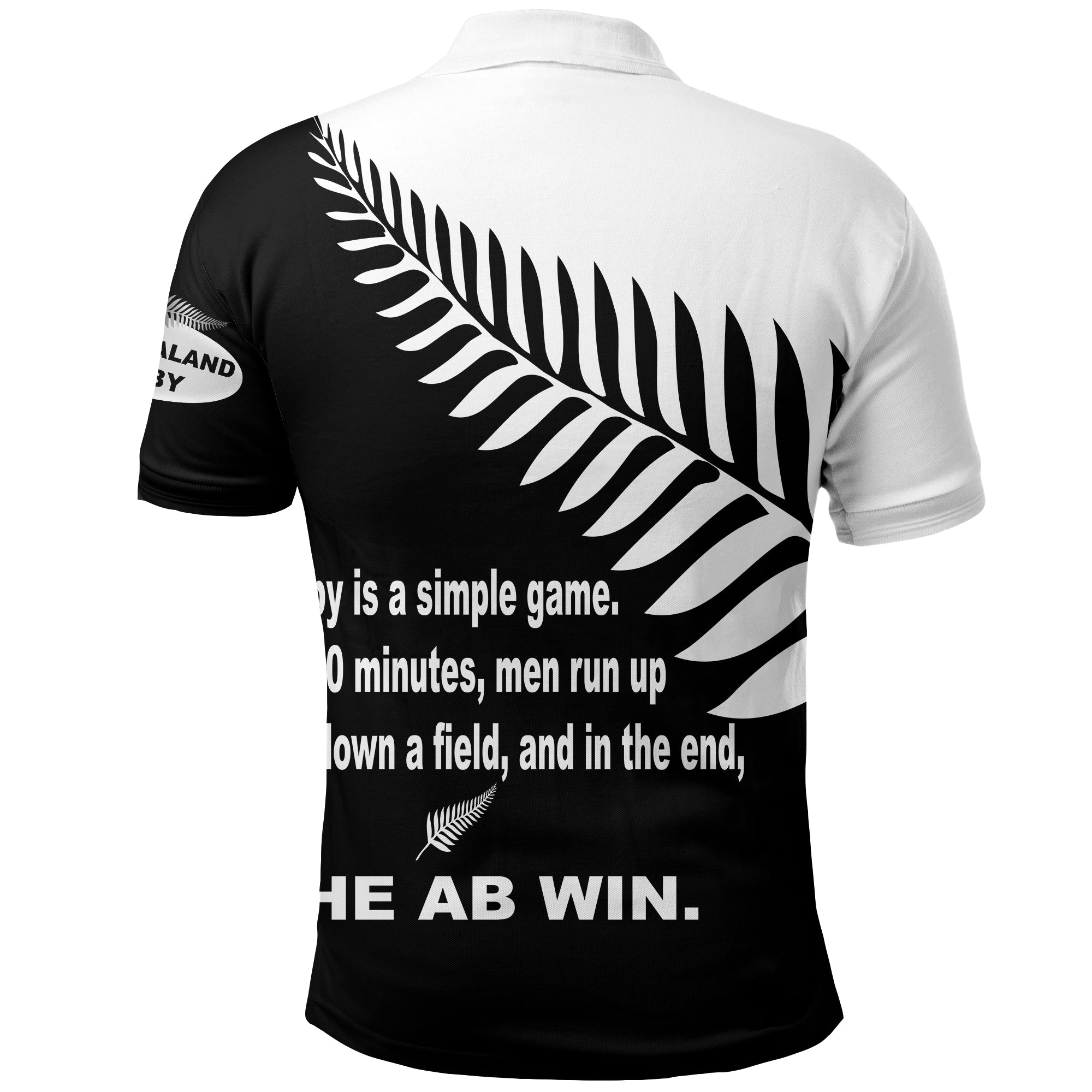 New Zealand Rugby Polo Shirt - The AB Win - LT20 - Vibe Hoodie Shop