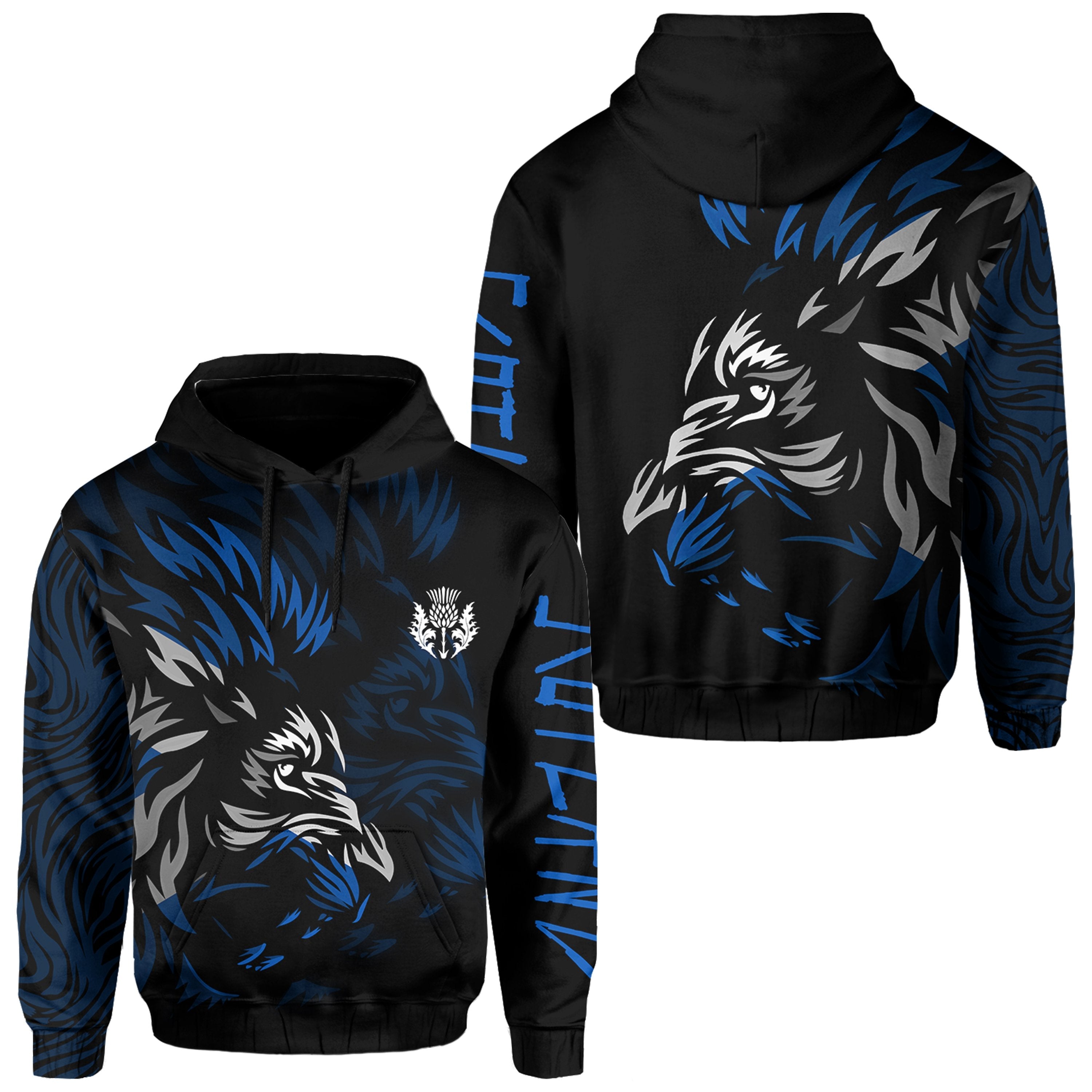 Scotland Hoodie - Flag Lion King Style - Vibe Hoodie Shop