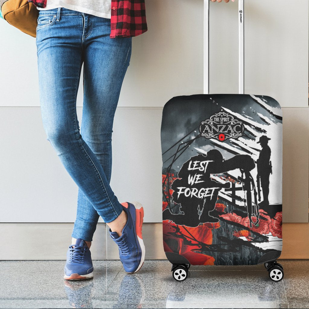 ANZAC Day Luggage Cover - The Spirit of ANZAC - Vibe Hoodie Shop