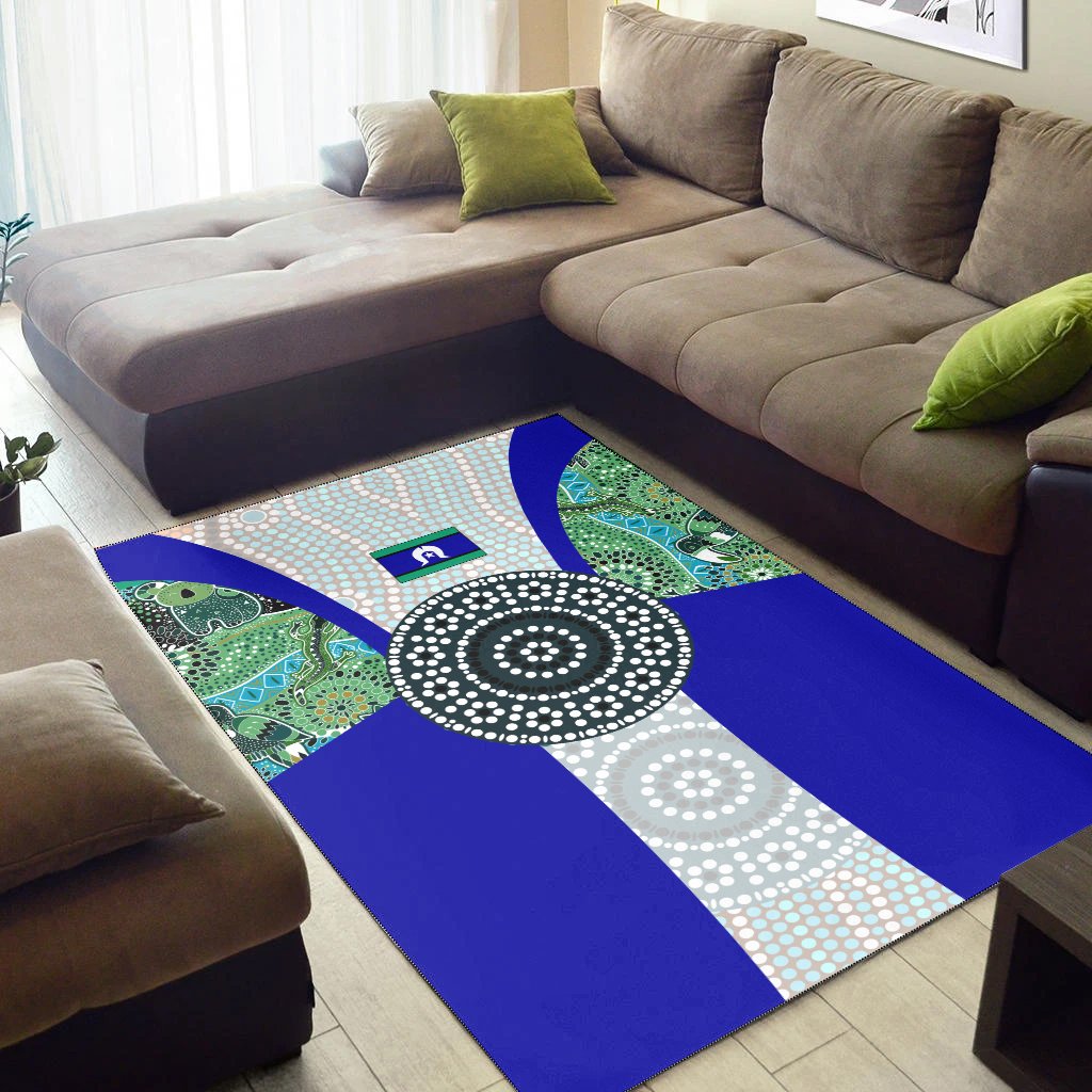 Area Rug - Flag of Torres Strait Islanders - Vibe Hoodie Shop