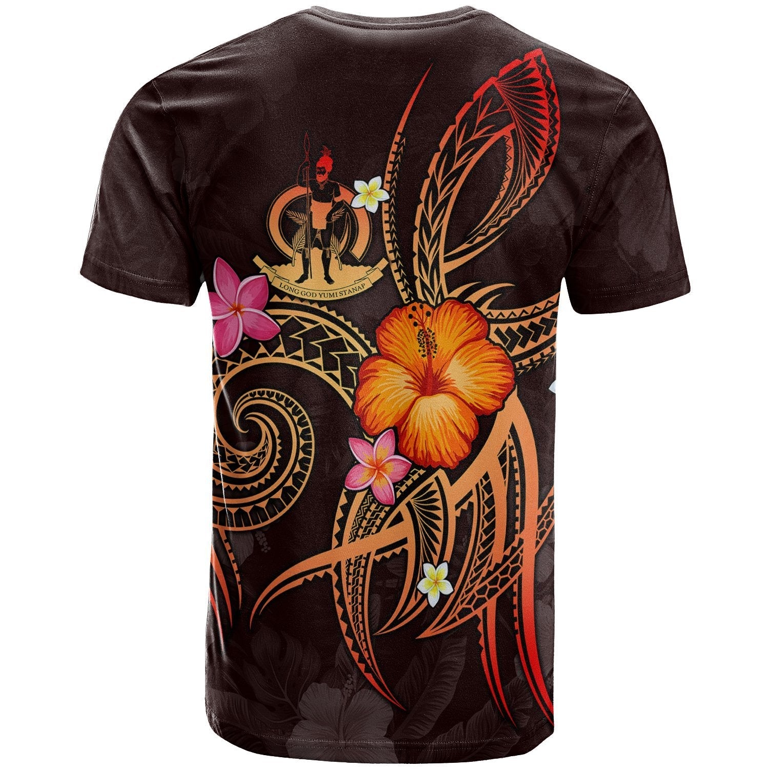 Vanuatu Polynesian Personalised T shirt - Legend of Vanuatu (Red) - Vibe Hoodie Shop