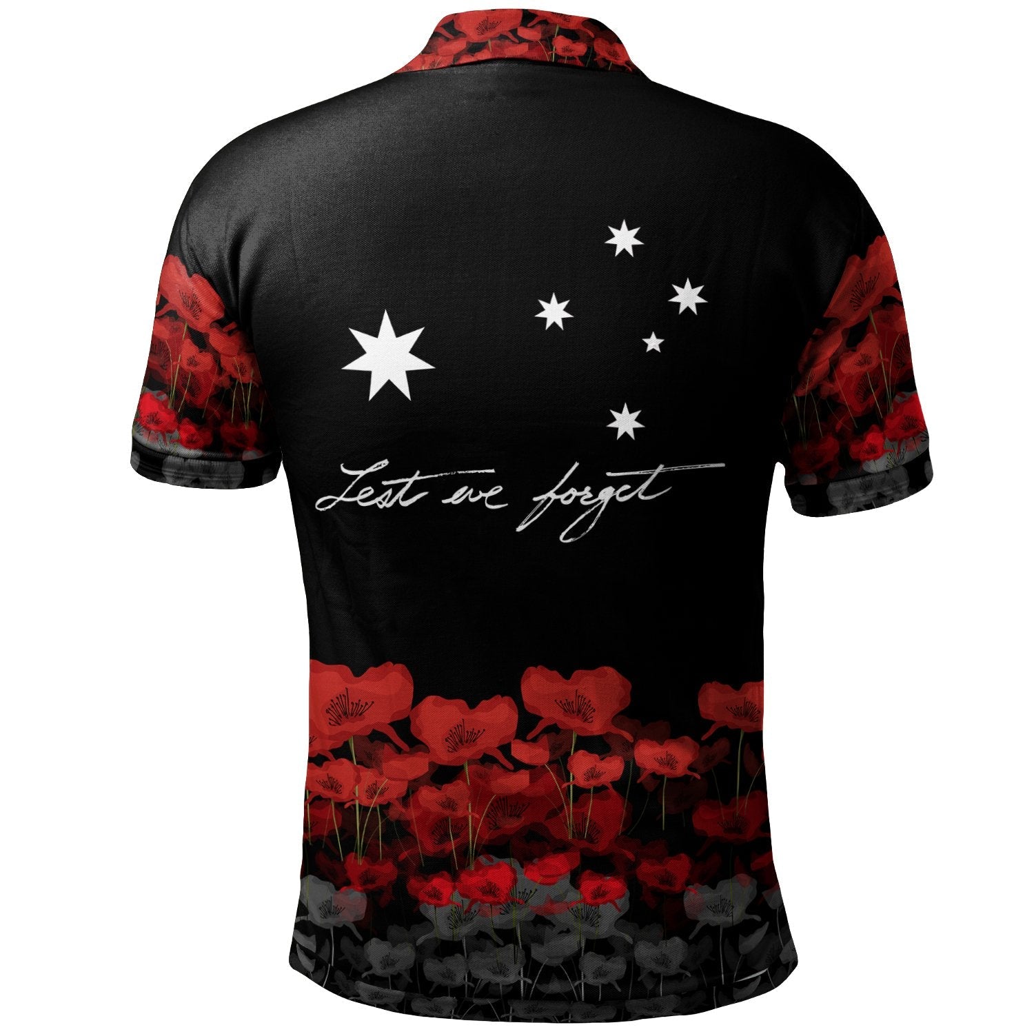 ANZAC Day Polo Shirt - Remember Them - Vibe Hoodie Shop