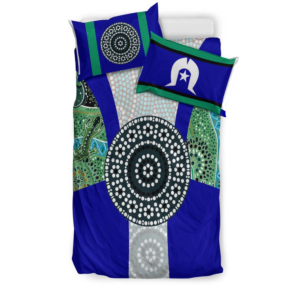 Bedding Set - Flag of Torres Strait Islanders - Vibe Hoodie Shop