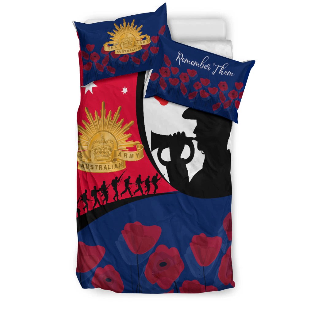 ANZAC Day Bedding Set - We will remember Them - Vibe Hoodie Shop