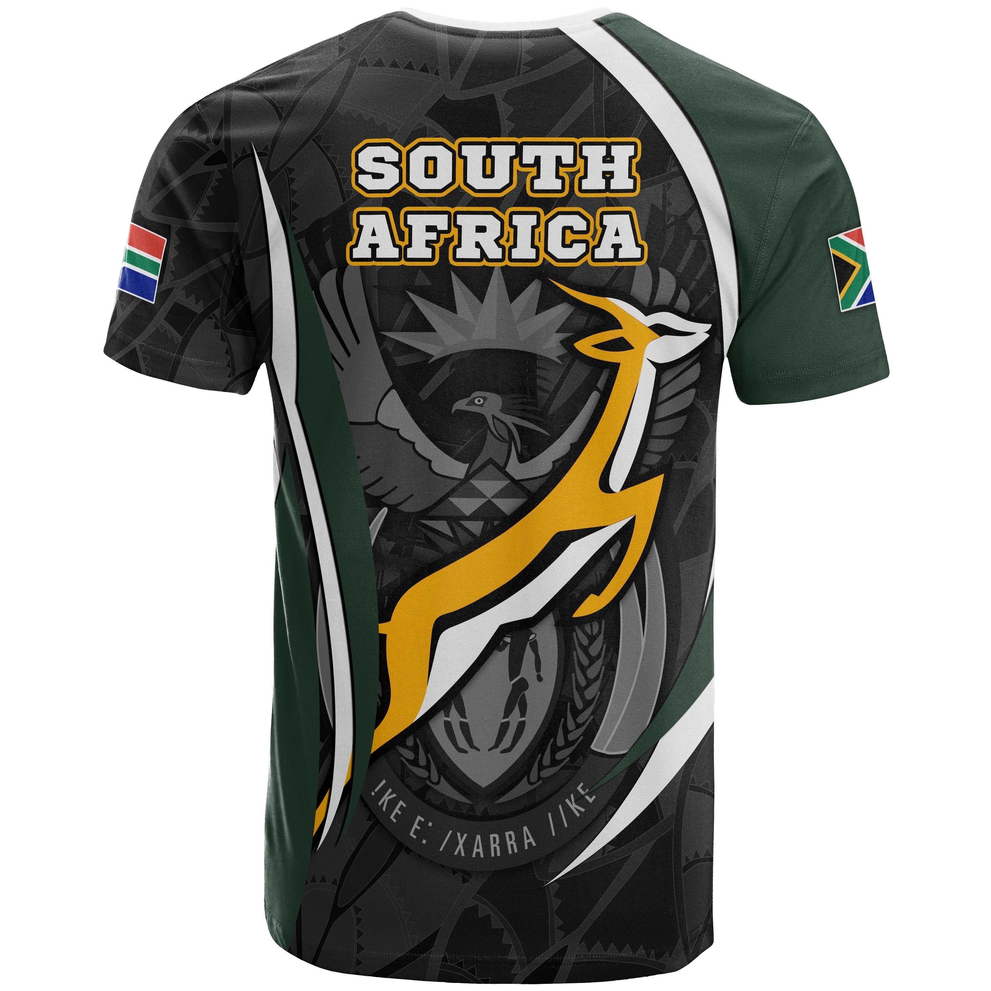 South Africa T shirt - South African Spirit (White) - Vibe Hoodie Shop