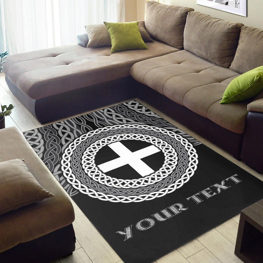 Cornwall Celtic Personalised Area Rug - Legend of Cornwall - Vibe Hoodie Shop