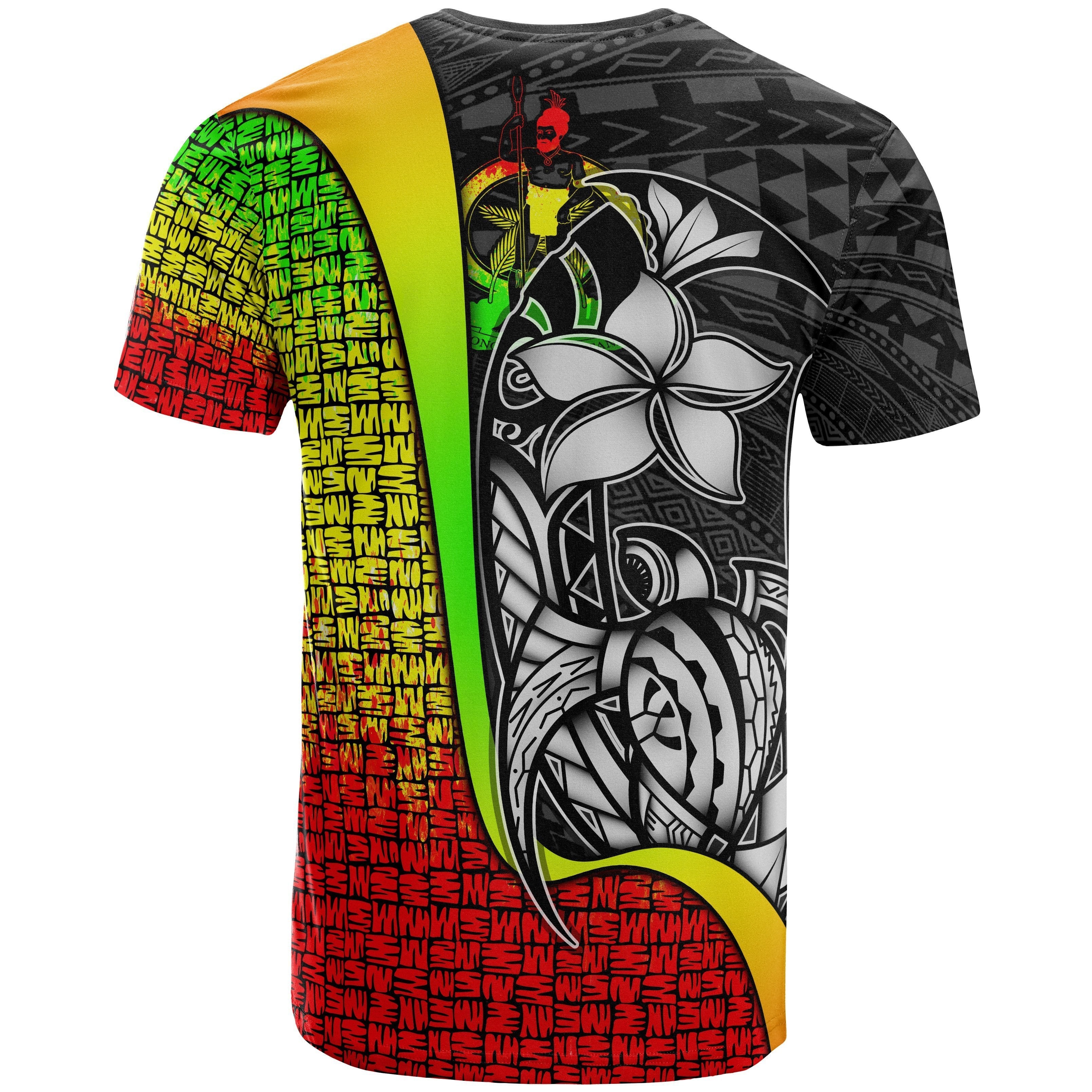 Vanuatu T shirt Coat Of Arm Reggae - Turtle With Hook - Vibe Hoodie Shop