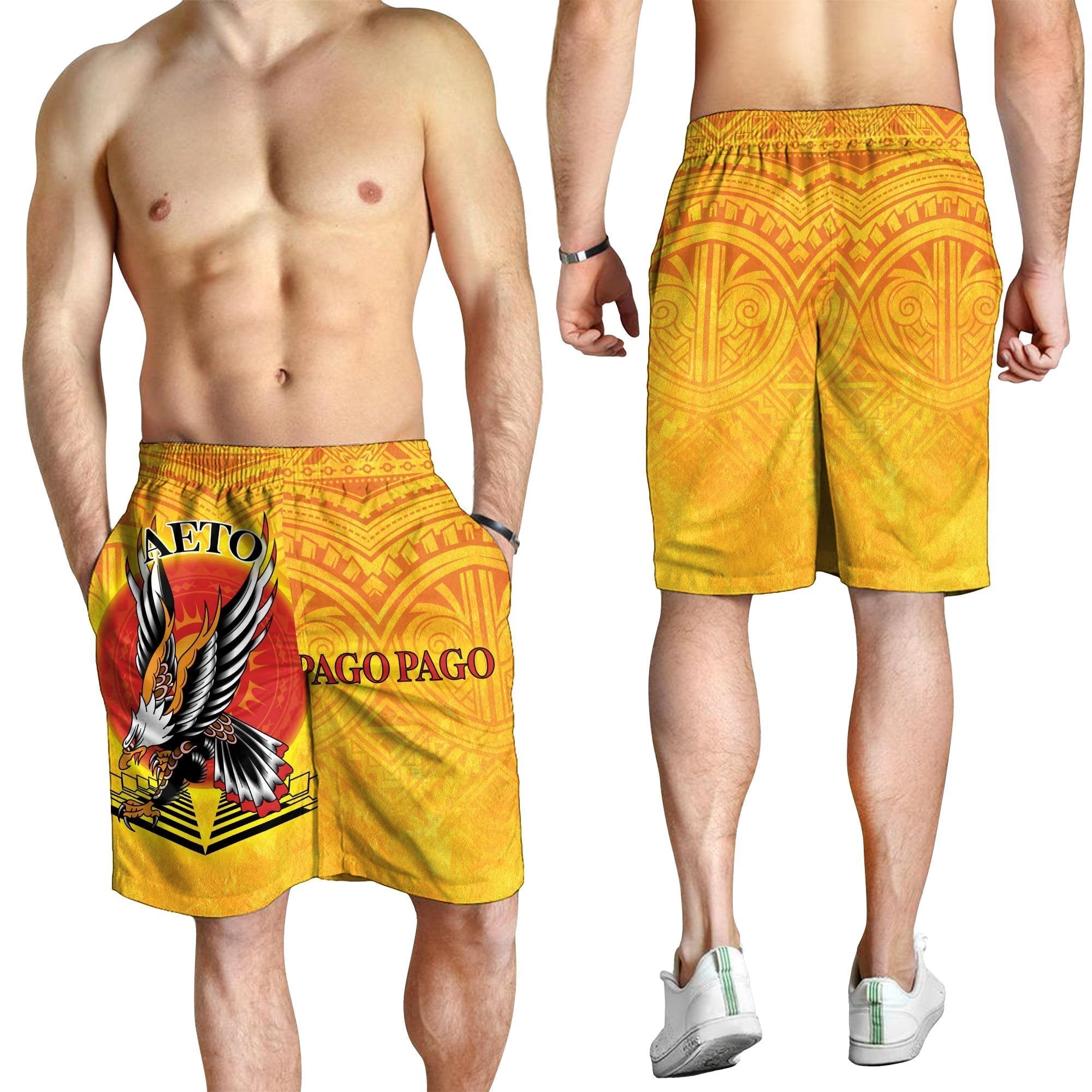 American Samoa Men's Shorts - Pago Pago Aeto (Ver 2) - Vibe Hoodie Shop