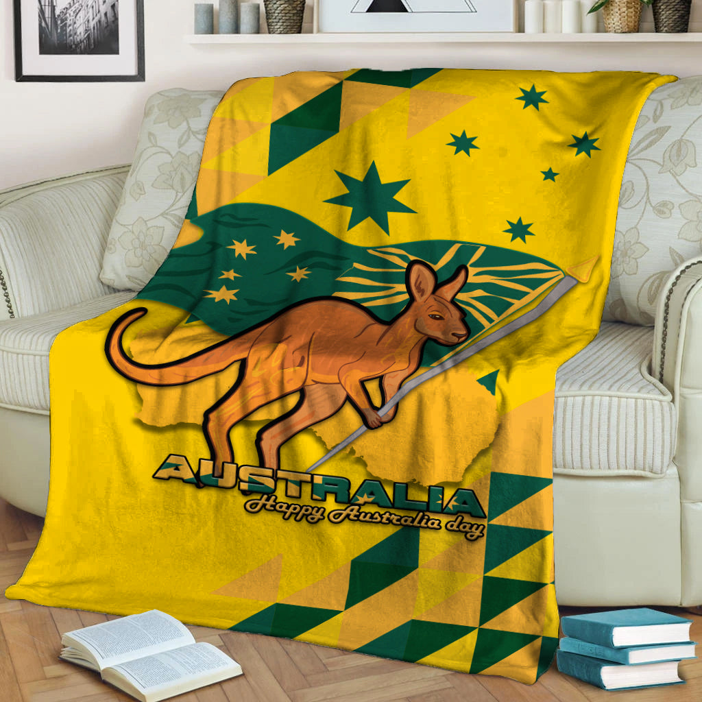 Australia Day Proud To Be Aussie Blanket - - Vibe Hoodie Shop