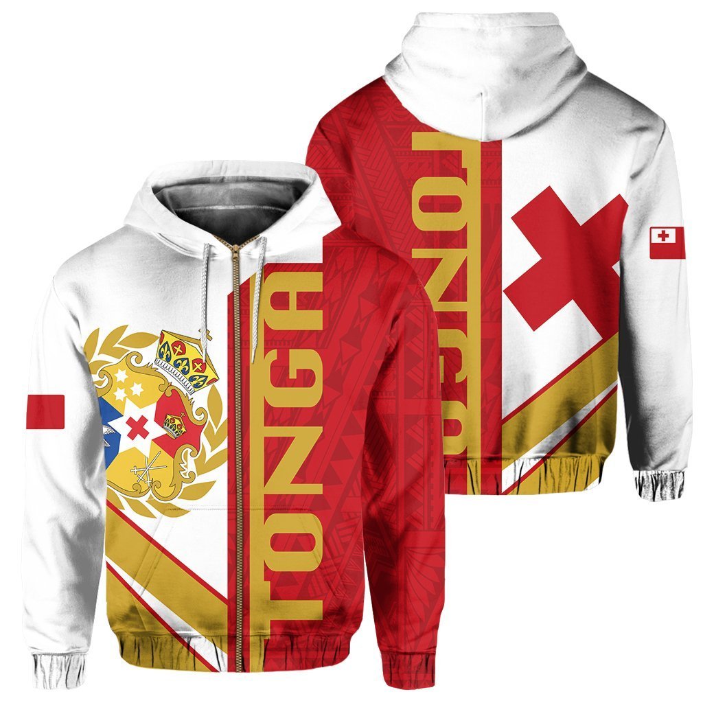 Kingdom Of Tonga Zip Hoodie - Half Concept - Vibe Hoodie Shop