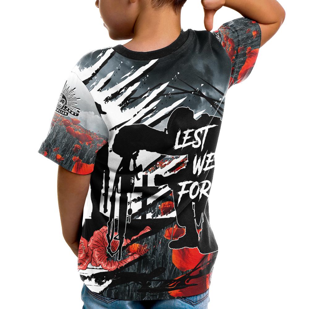 ANZAC Day Kid T shirt - The Spirit of ANZAC - Vibe Hoodie Shop