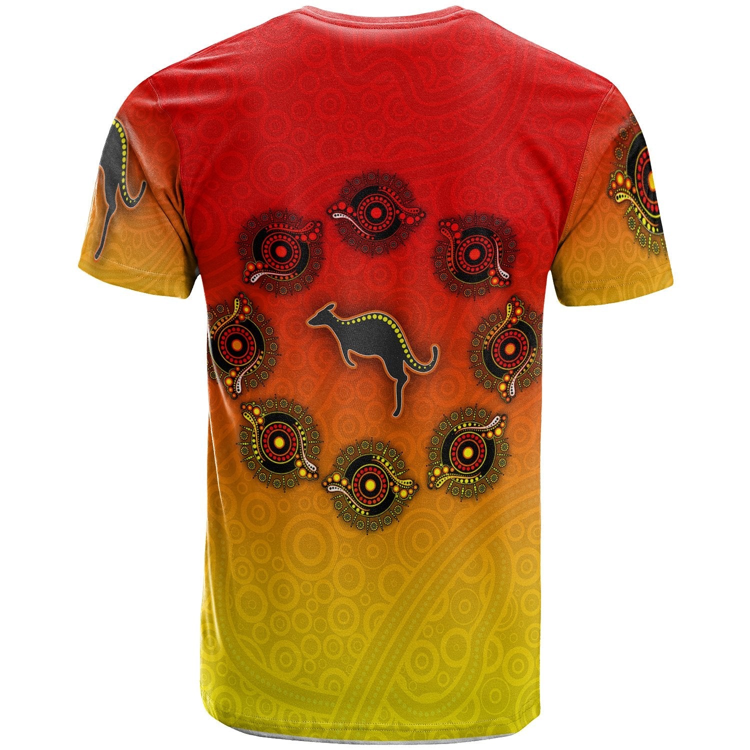 Aboriginal T shirt - Circle Pattern - Vibe Hoodie Shop