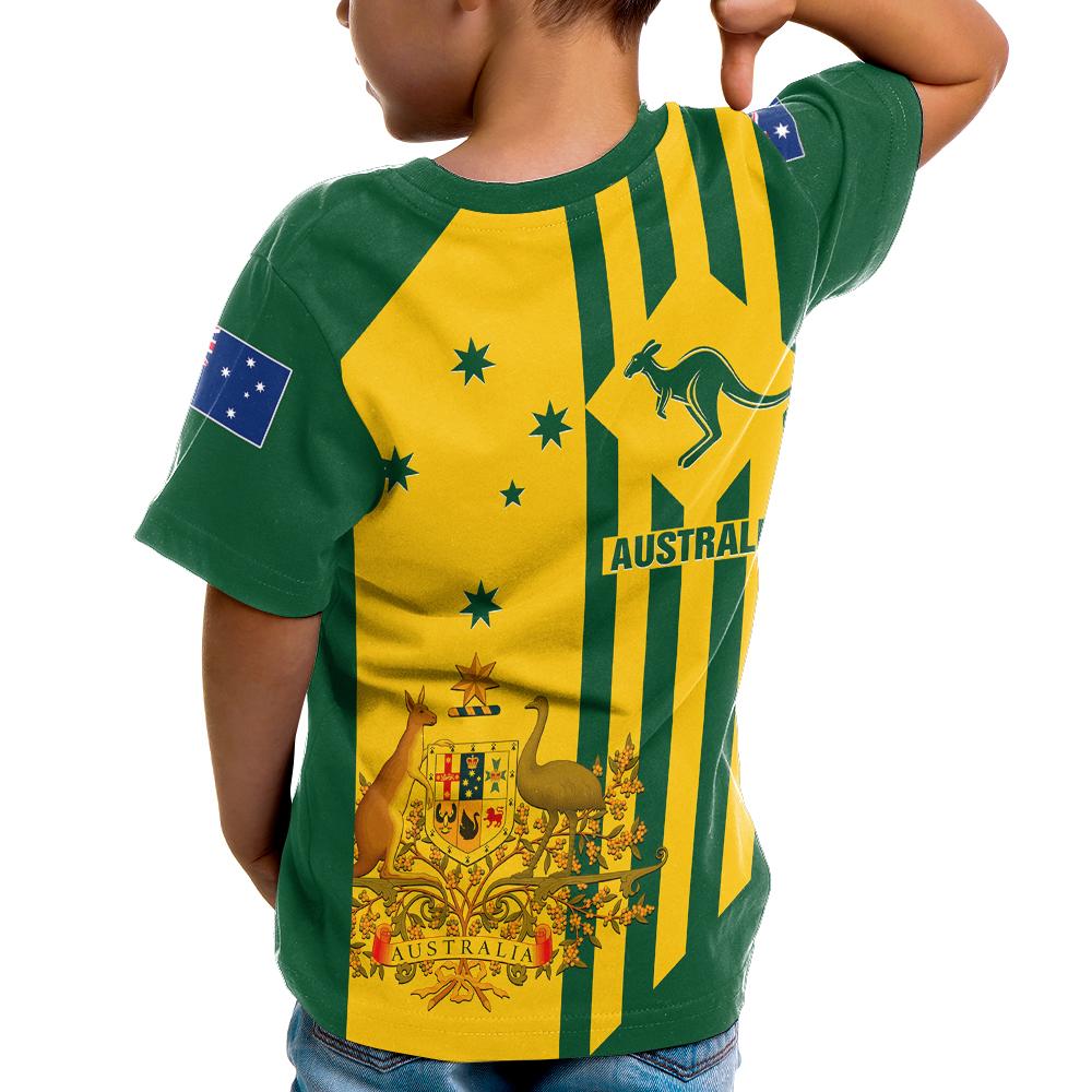 T shirts Kid - Australia Kangaroo Sign National Color - Vibe Hoodie Shop