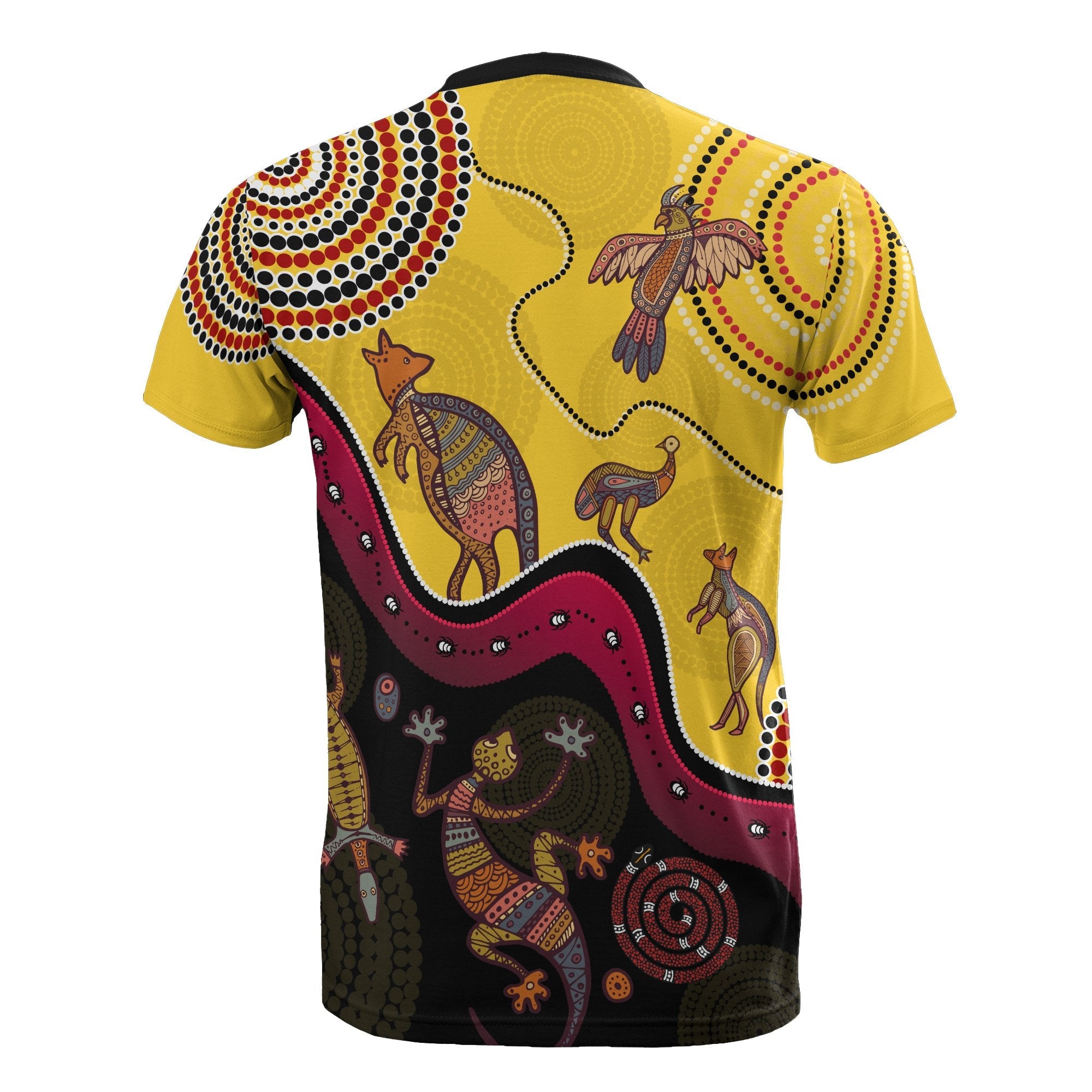 Aboriginal T shirt - Indigenous Animals Life Art - Vibe Hoodie Shop