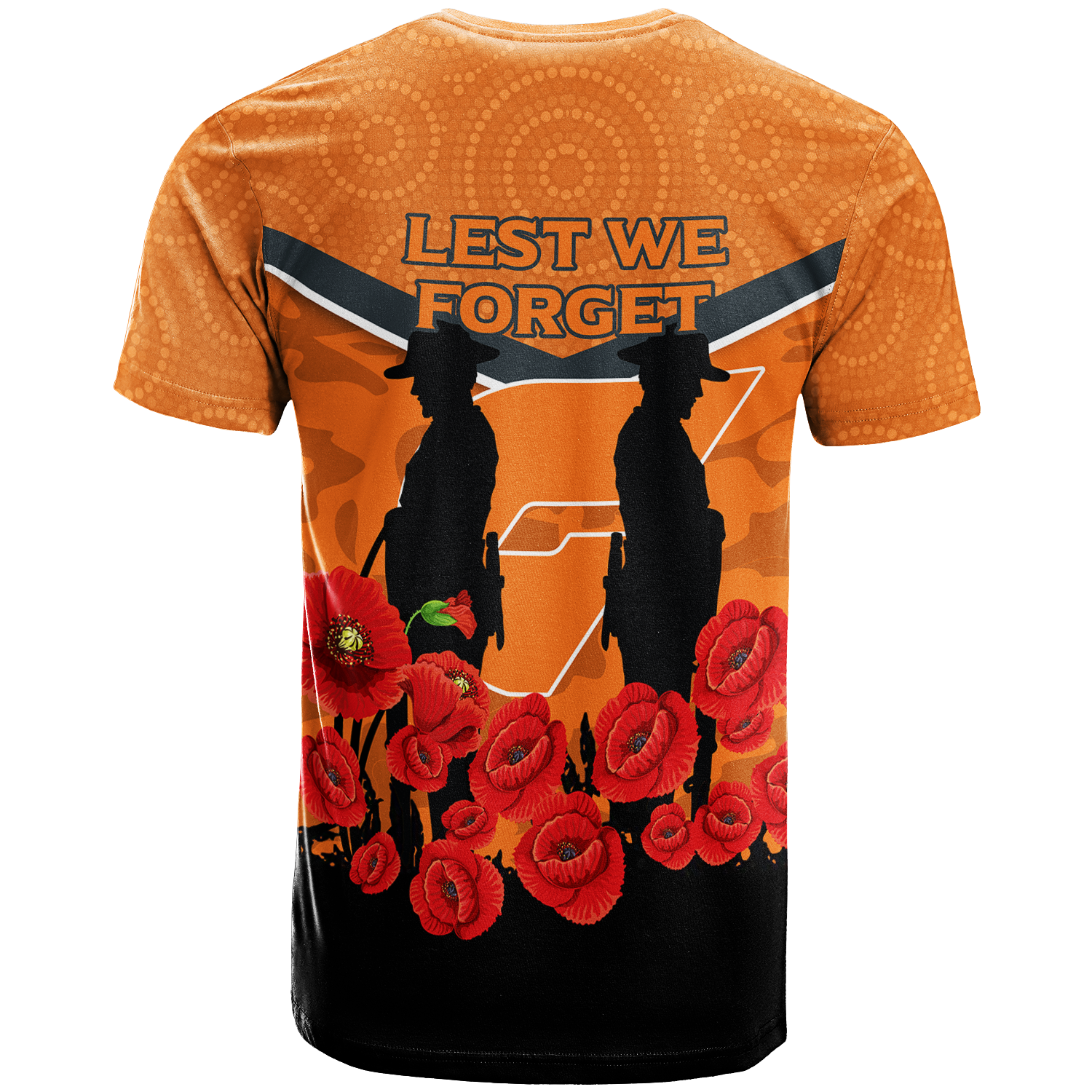 Giants ANZAC Day T shirt - Indigenous Art - - Vibe Hoodie Shop