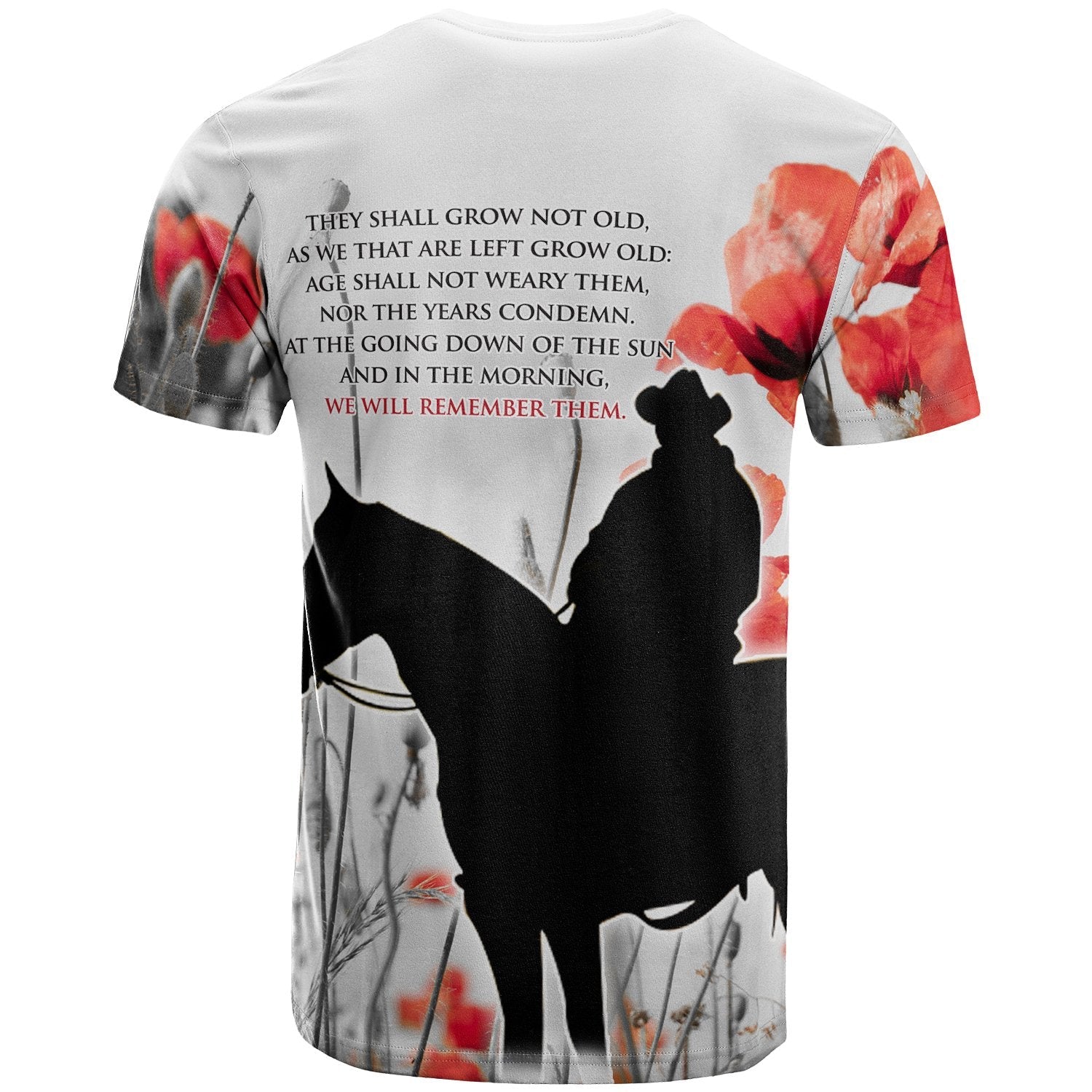 ANZAC Lest We Forget T shirts - Australian Light Horse - Vibe Hoodie Shop