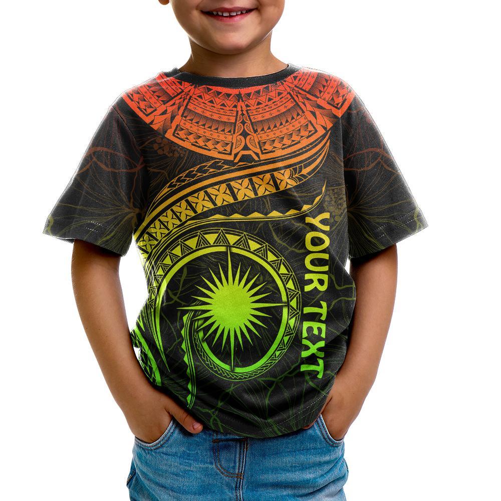 Marshall Islands Polynesian Personalised T shirt - Marshall Islands Waves (Reggae) - Vibe Hoodie Shop