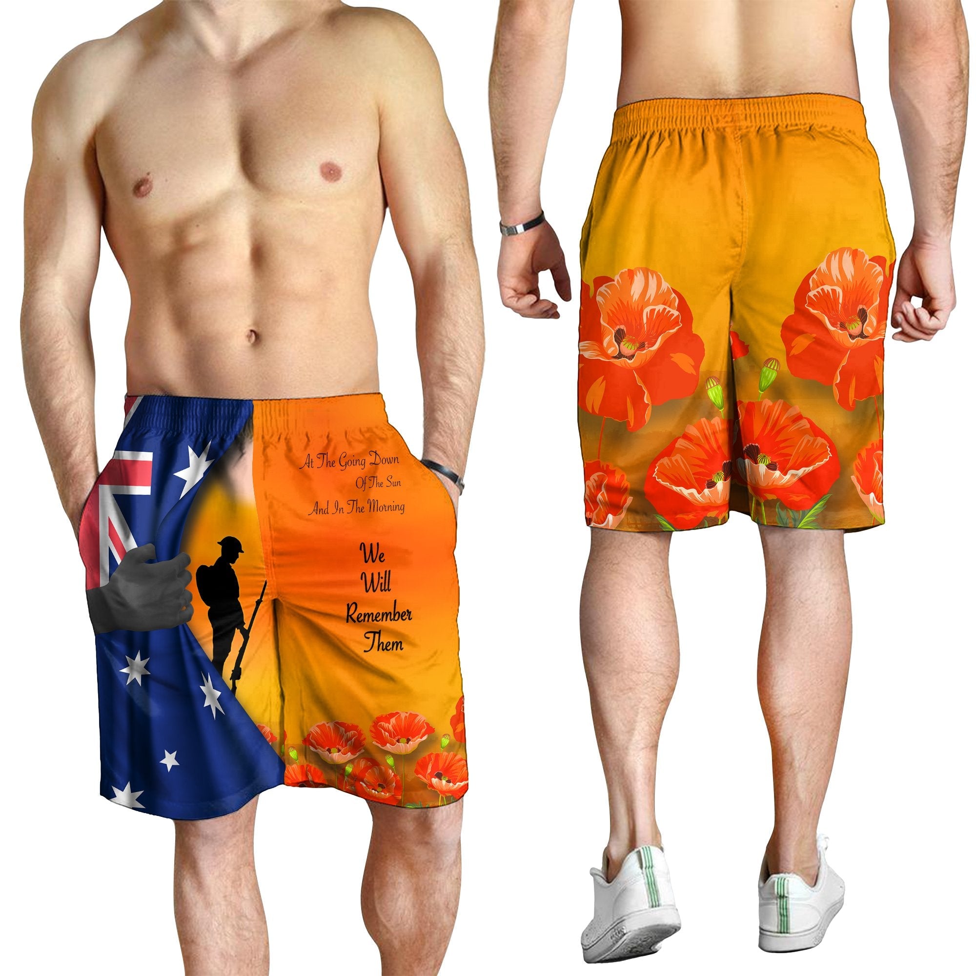 ANZAC Men's Short - We Will Remember Them Ver02 - Vibe Hoodie Shop