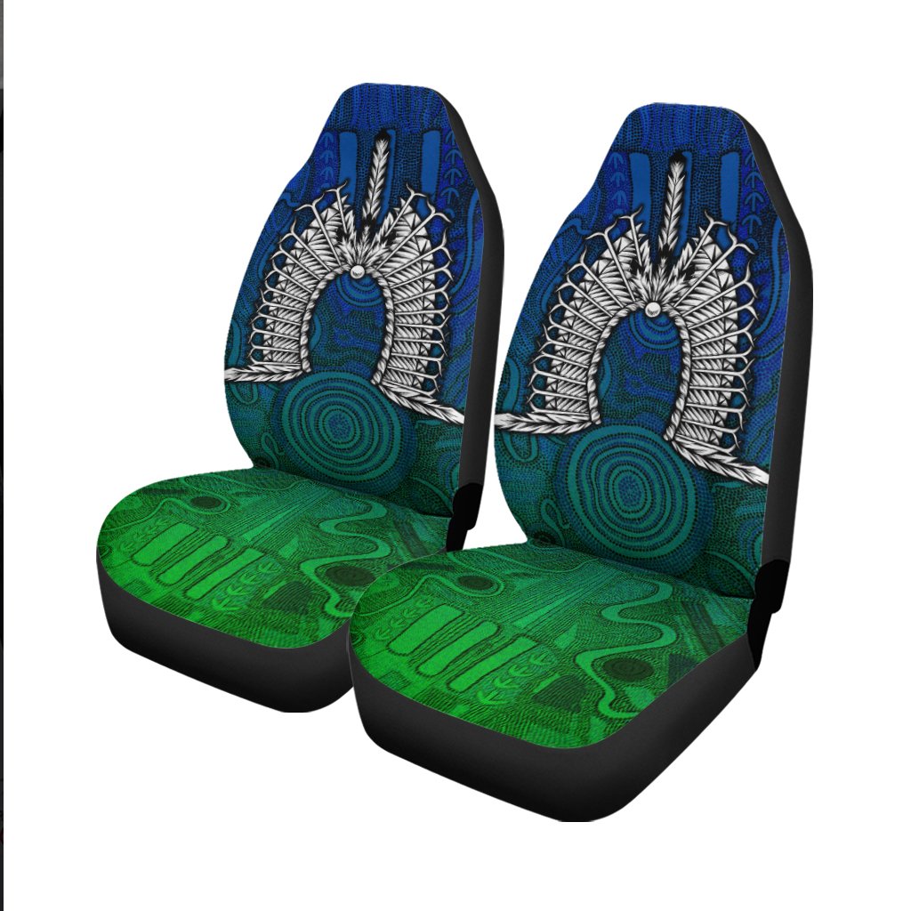 Torres Strait Islanders Car Seat Covers - Dhari Mask - Vibe Hoodie Shop