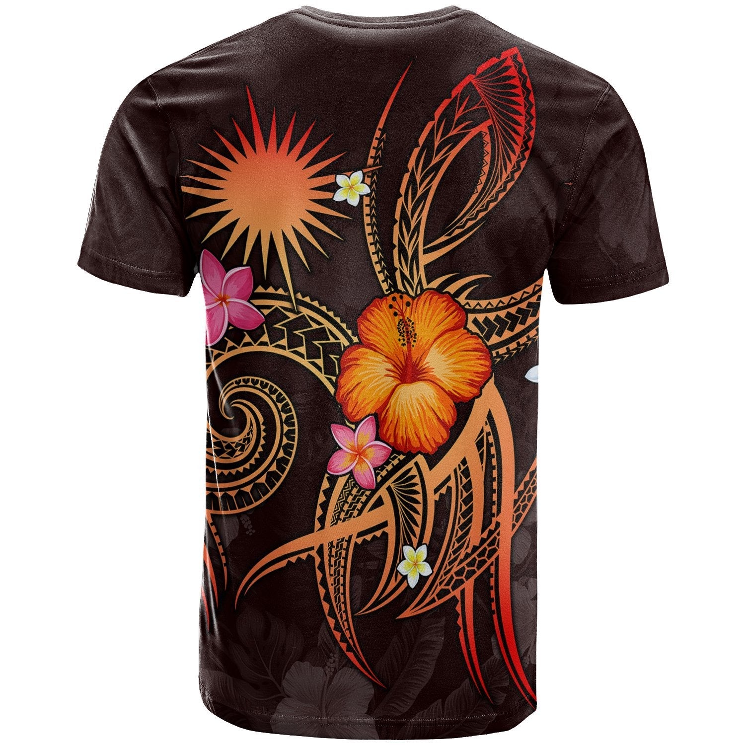 Marshall Islands Polynesian Personalised T shirt - Legend of Marshall Islands (Red) - Vibe Hoodie Shop