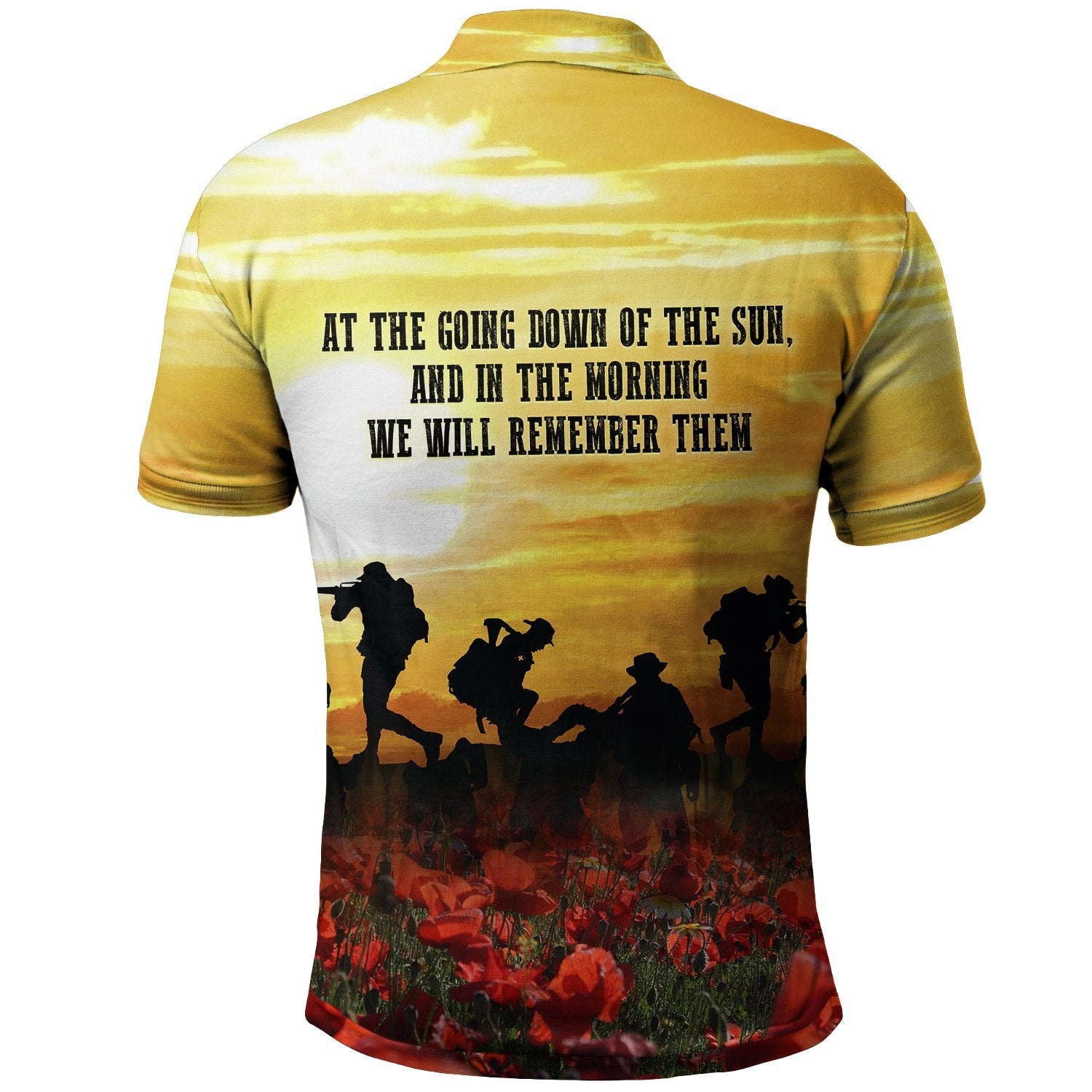 ANZAC Polo Shirt - Australian and New Zealand Army Corps - Vibe Hoodie Shop