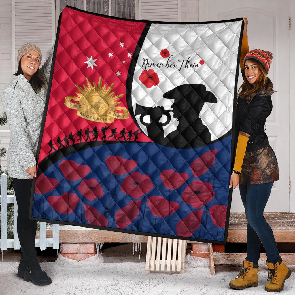 ANZAC Day Premium Quilt - We will remember Them - Vibe Hoodie Shop