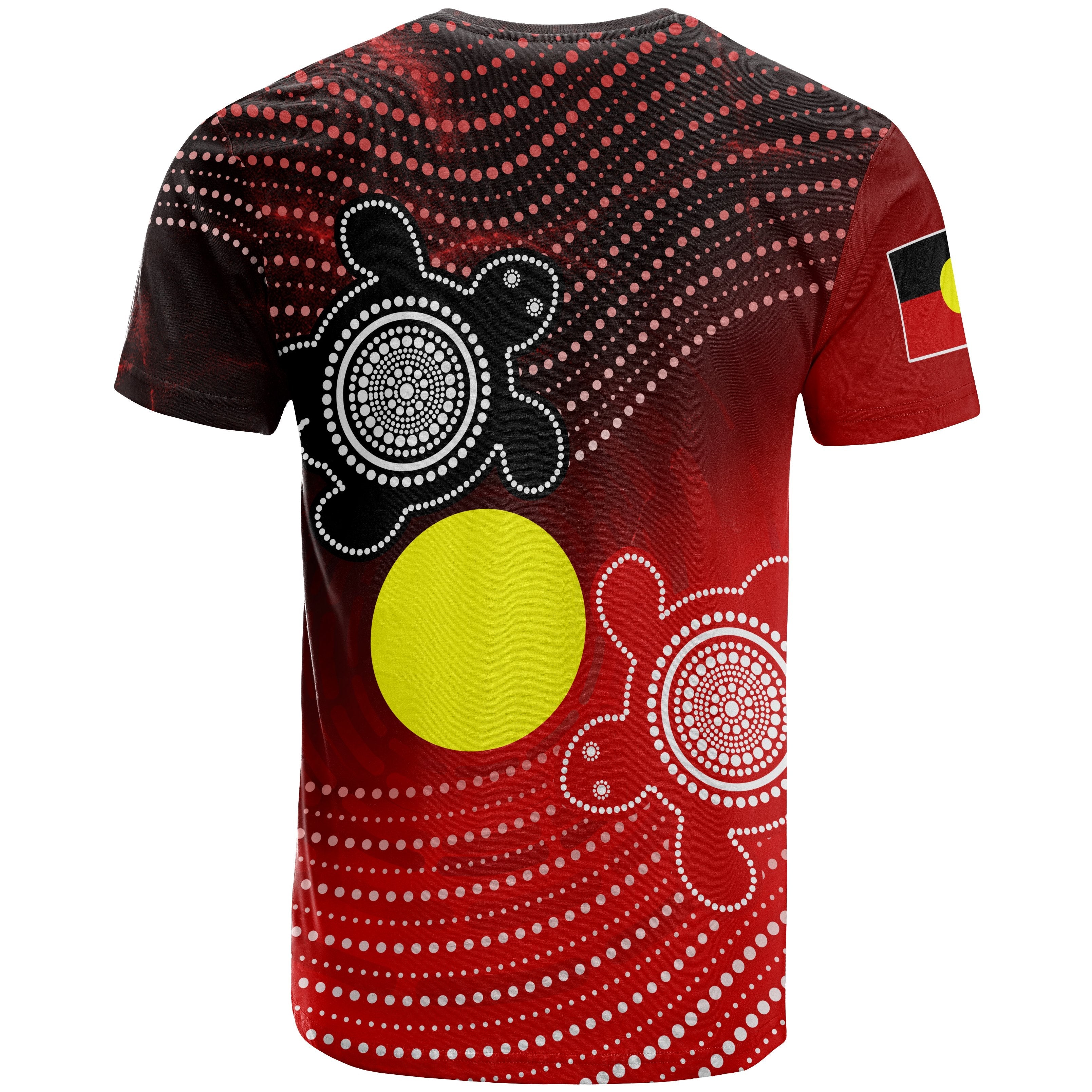 Aboriginal T shirts - Indigenous Circle Dot Painting Style - - Vibe Hoodie Shop