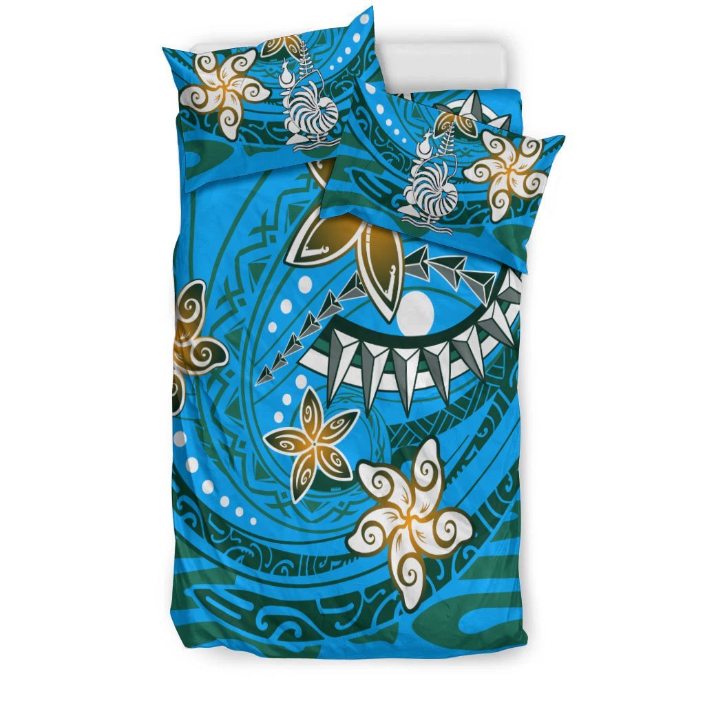 New Caledonia Bedding Set - Spring Style Blue Color - Vibe Hoodie Shop