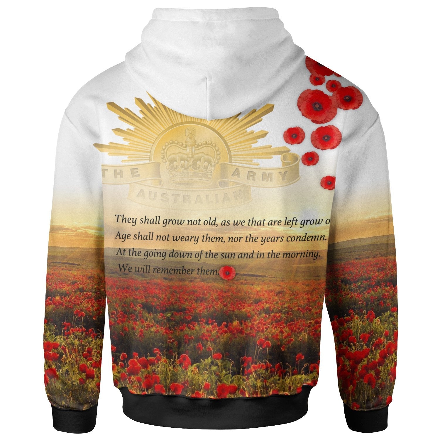 ANZAC Day 2021 Hoodie - We Will Remember Them - Vibe Hoodie Shop