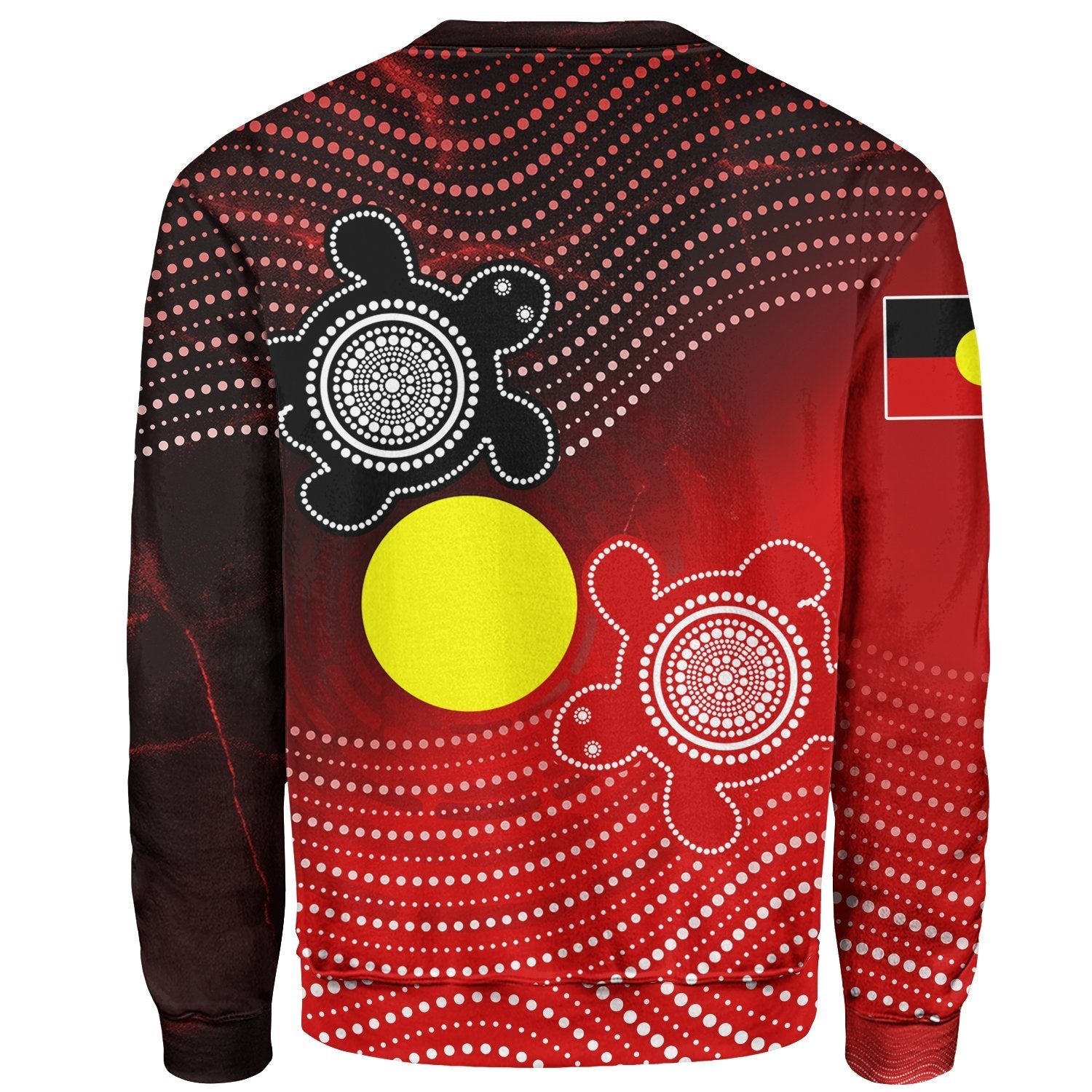 Custom Aboriginal Sweatshirts - Indigenous Circle Dot Painting Style - - Vibe Hoodie Shop
