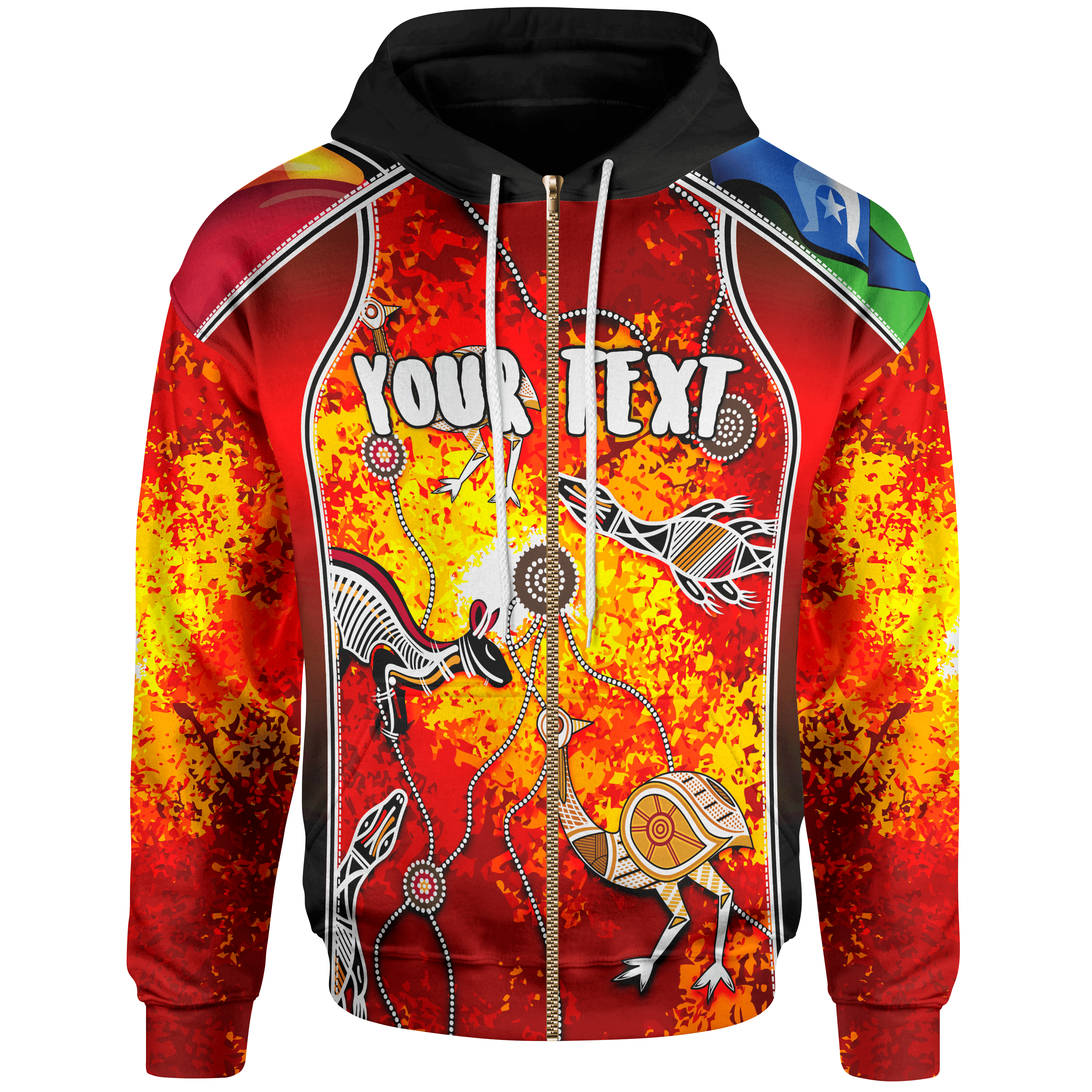 Custom Indigenous Zip - Up Hoodie - NAIDOC Week Always Will Be - Vibe Hoodie Shop