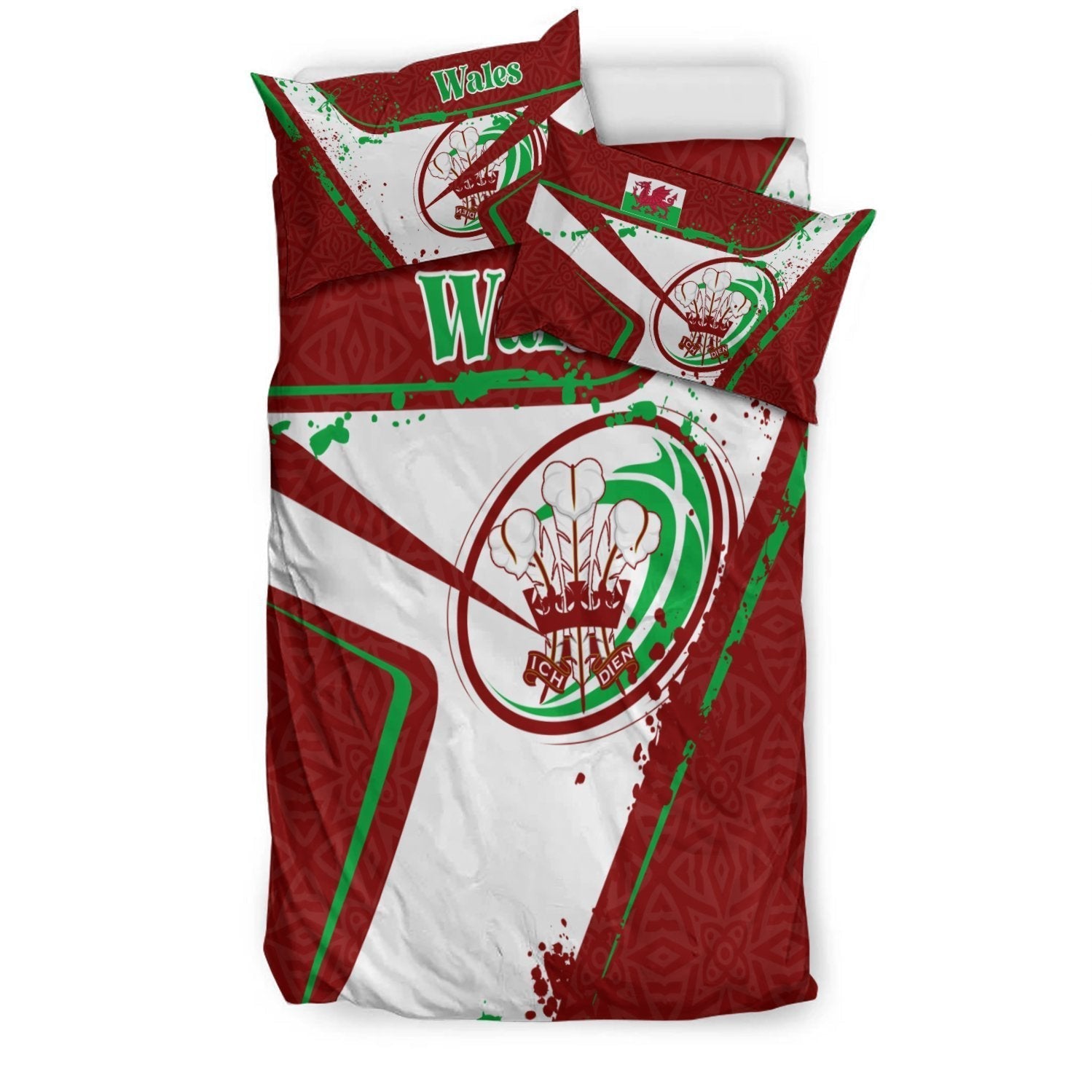 Wales Rugby Bedding Set - Welsh Rugby - Vibe Hoodie Shop