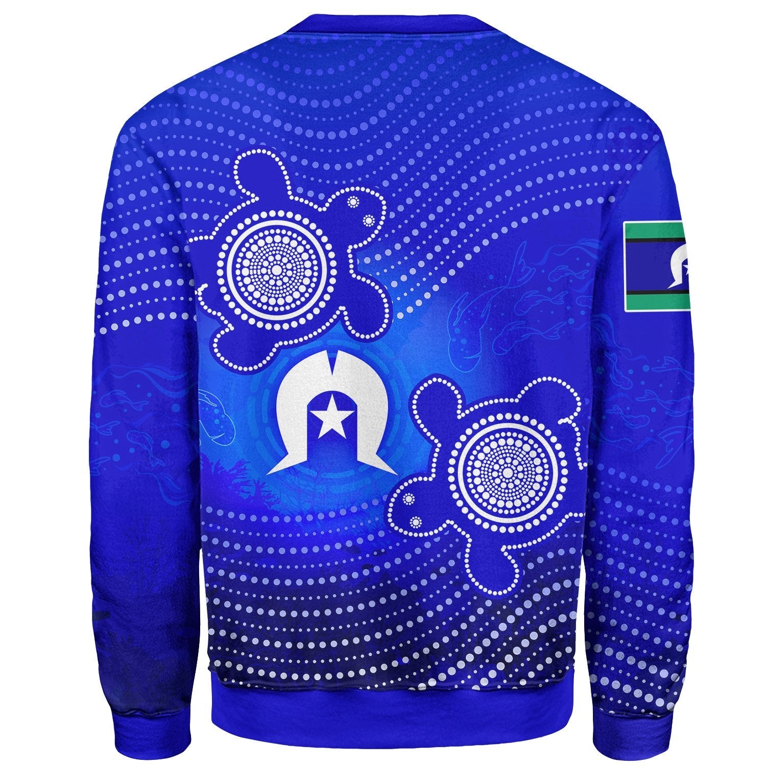 Custom Torres Strait Islanders Sweaters - Torres Symbol With Indigenous Turtle - Vibe Hoodie Shop