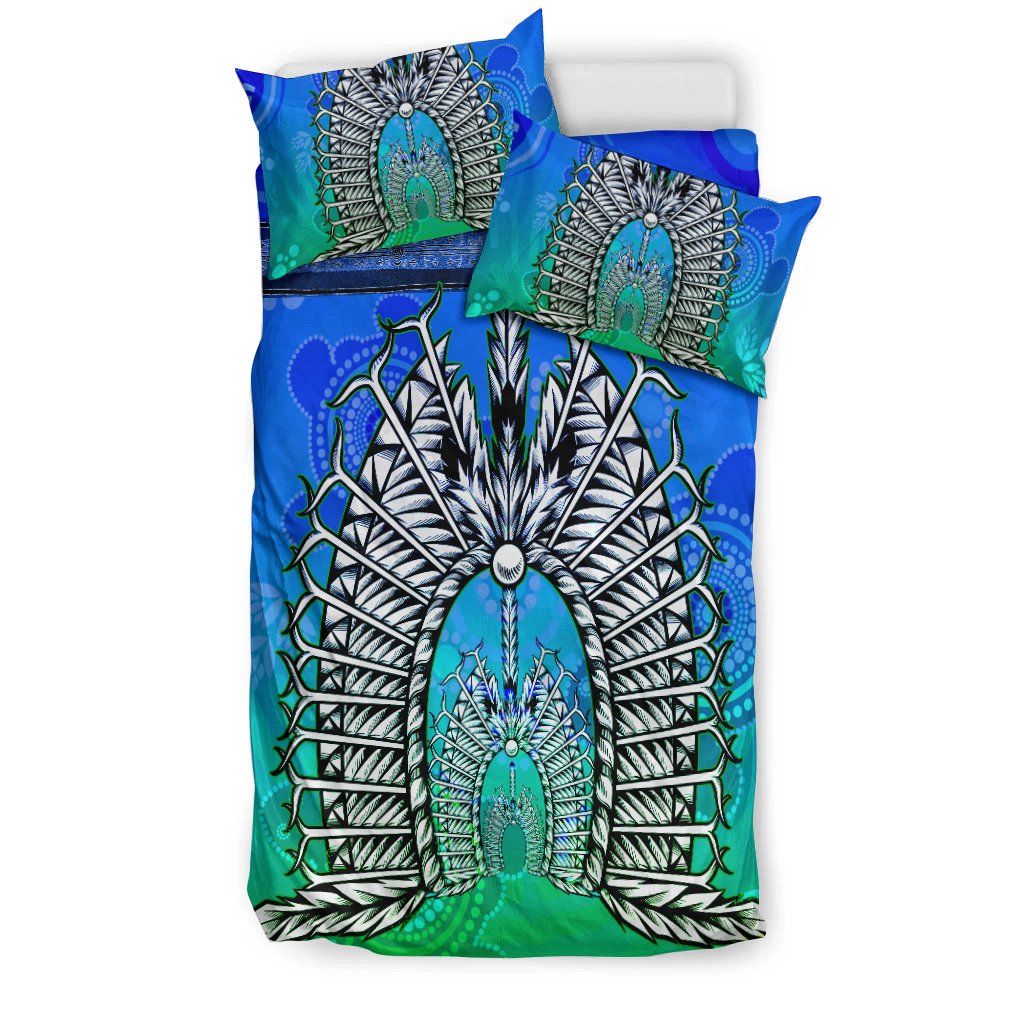 Bedding Set - Turtle Background With Dhari Mask - Vibe Hoodie Shop