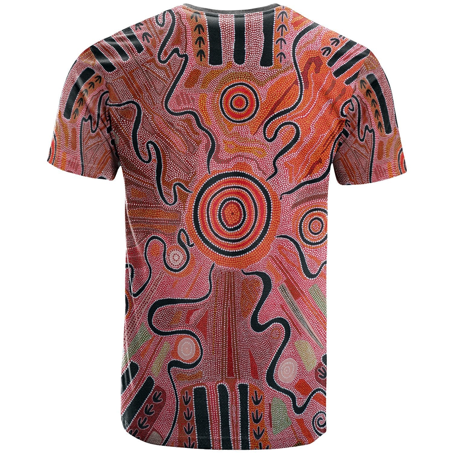 Aboriginal T shirt - Indigenous Footprint Landscape - Vibe Hoodie Shop