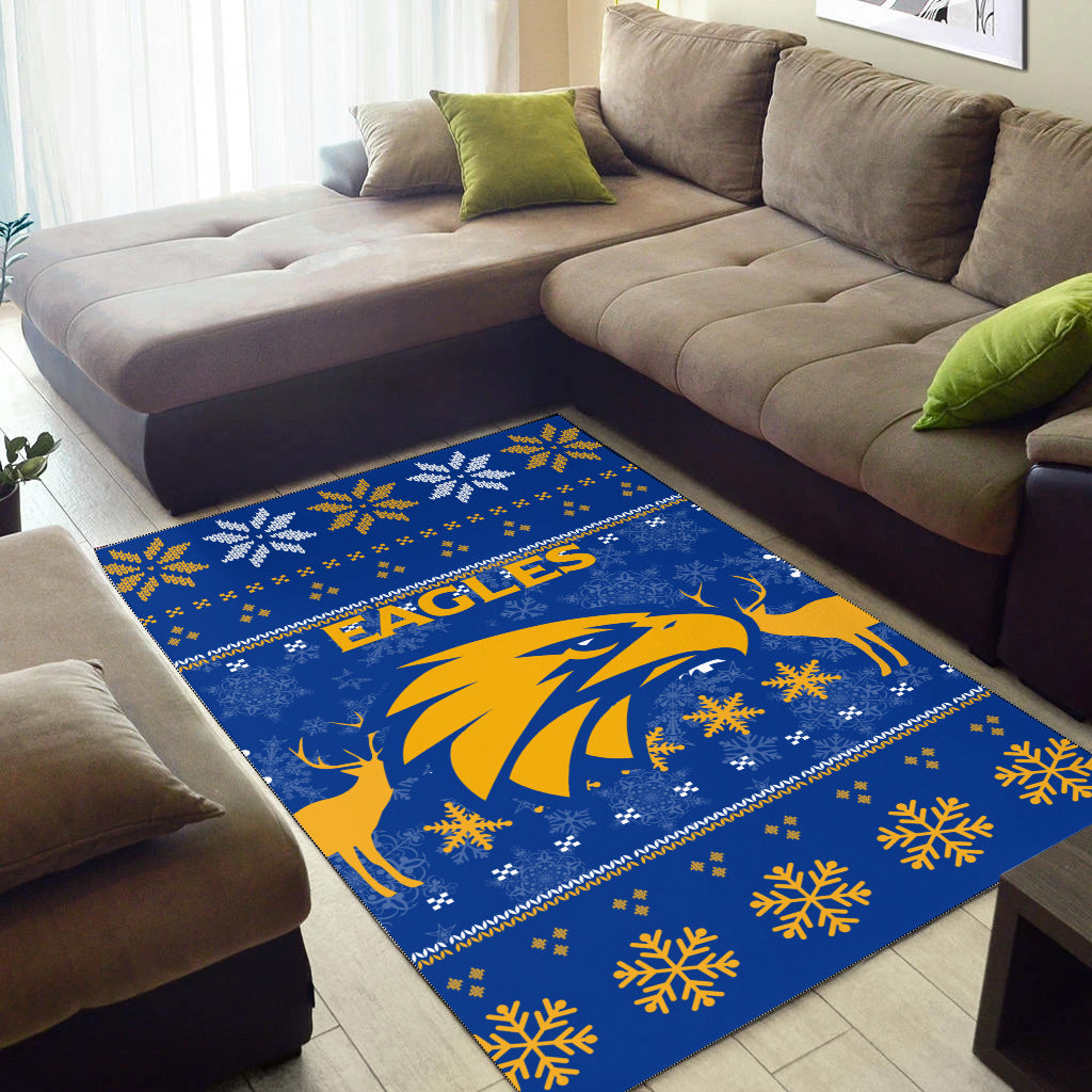 West Coast Eagles Club Area Rug - Christmas Ugly Style - - Vibe Hoodie Shop