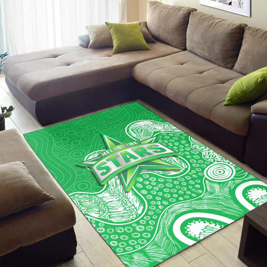 Melbourne Stars Area Rug - Aboriginal Style Of Dot - - Vibe Hoodie Shop