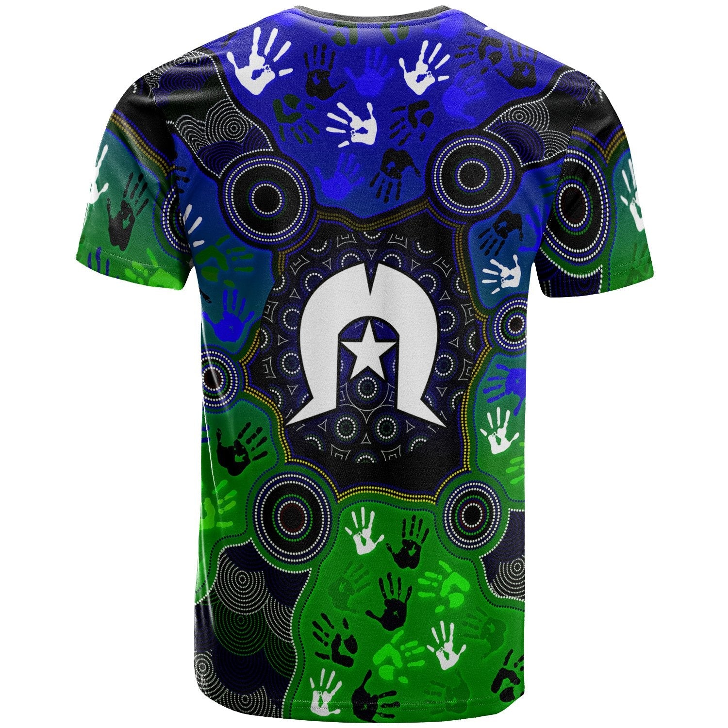 Aboriginal T - Shirt Torres Strait Symbol With Indigenous Patterns - Vibe Hoodie Shop