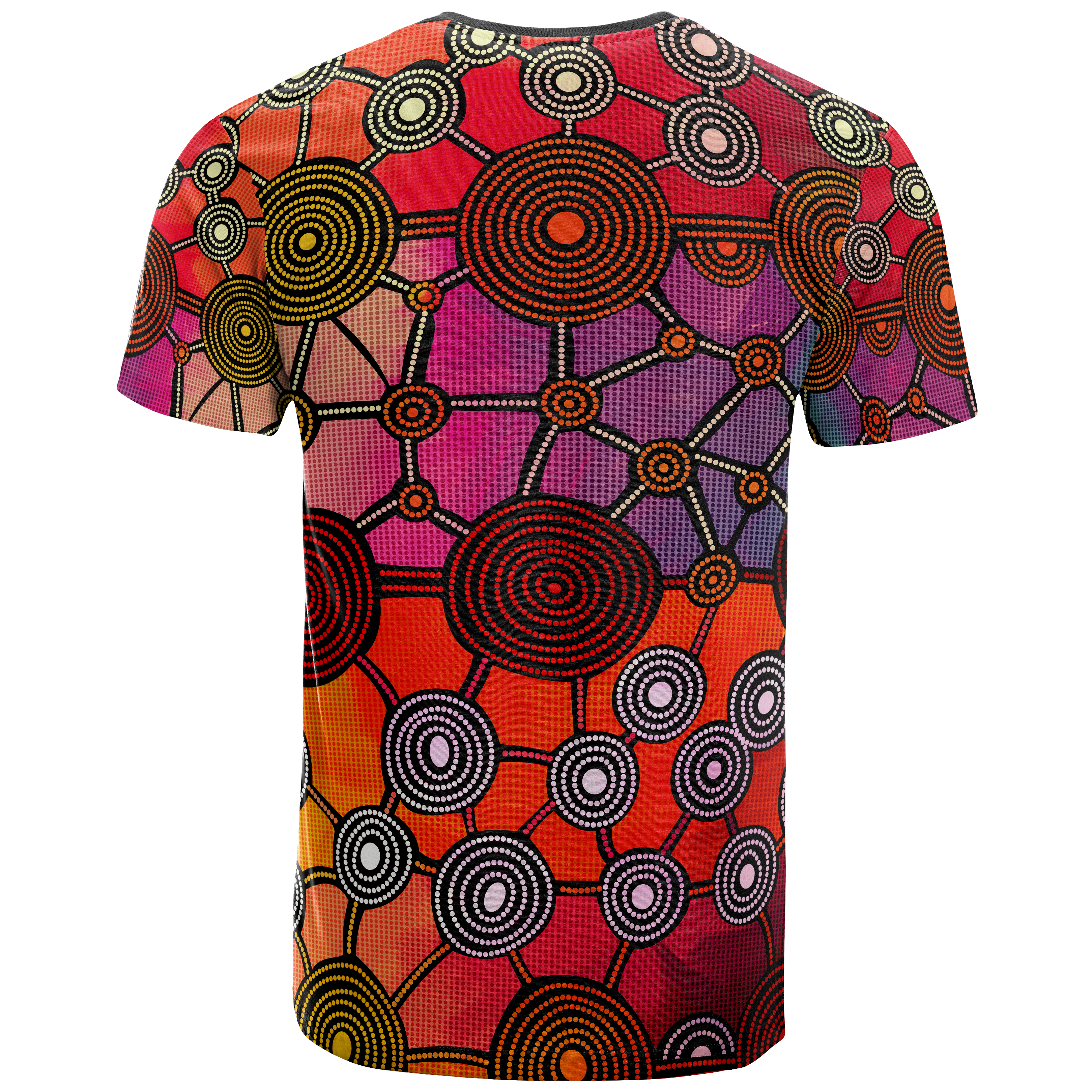 Aboriginal T shirt, Circle Dot Painting - Vibe Hoodie Shop