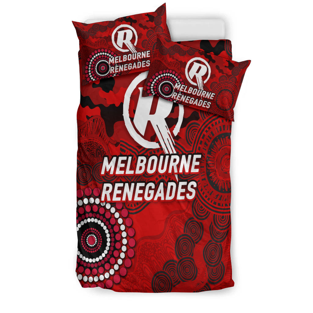 Melbourne Renegades ANZAC Day Aboriginal Bedding Set - - Vibe Hoodie Shop